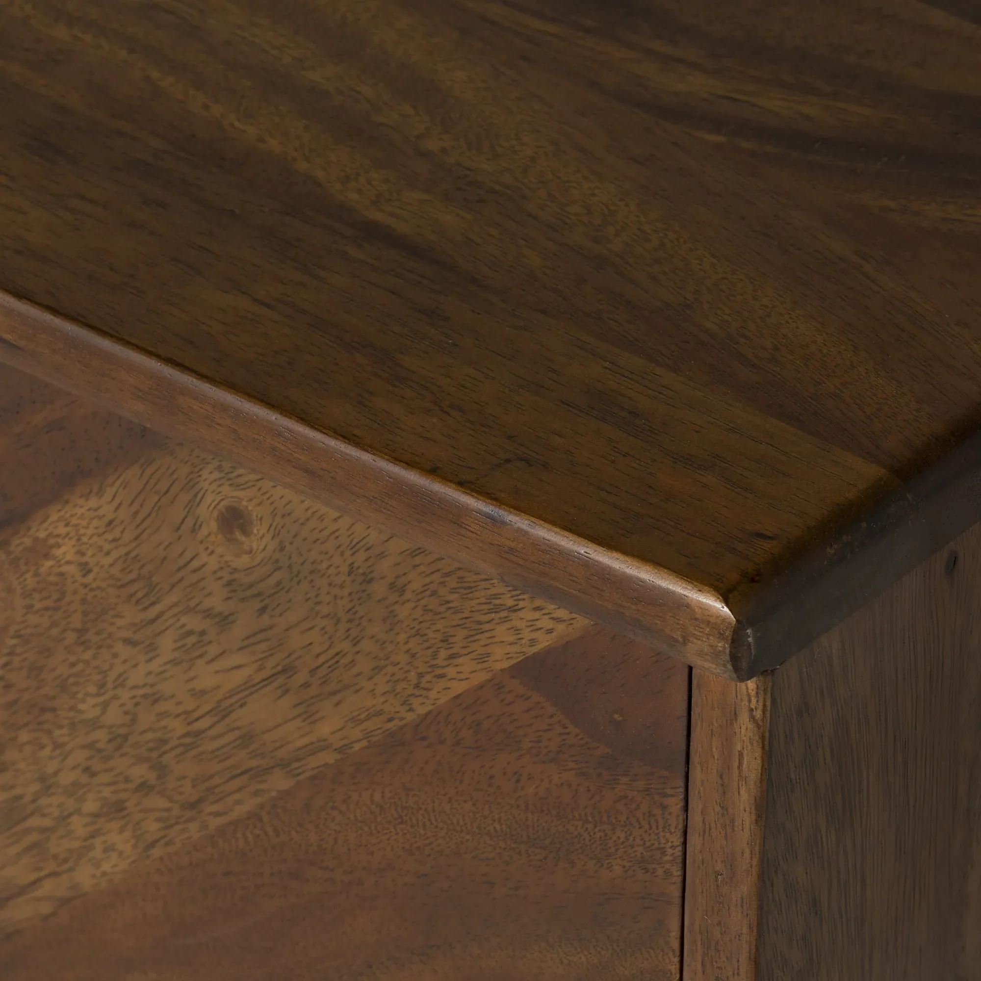 Lockley 3 Door Sideboard - Brown, Saman Wood