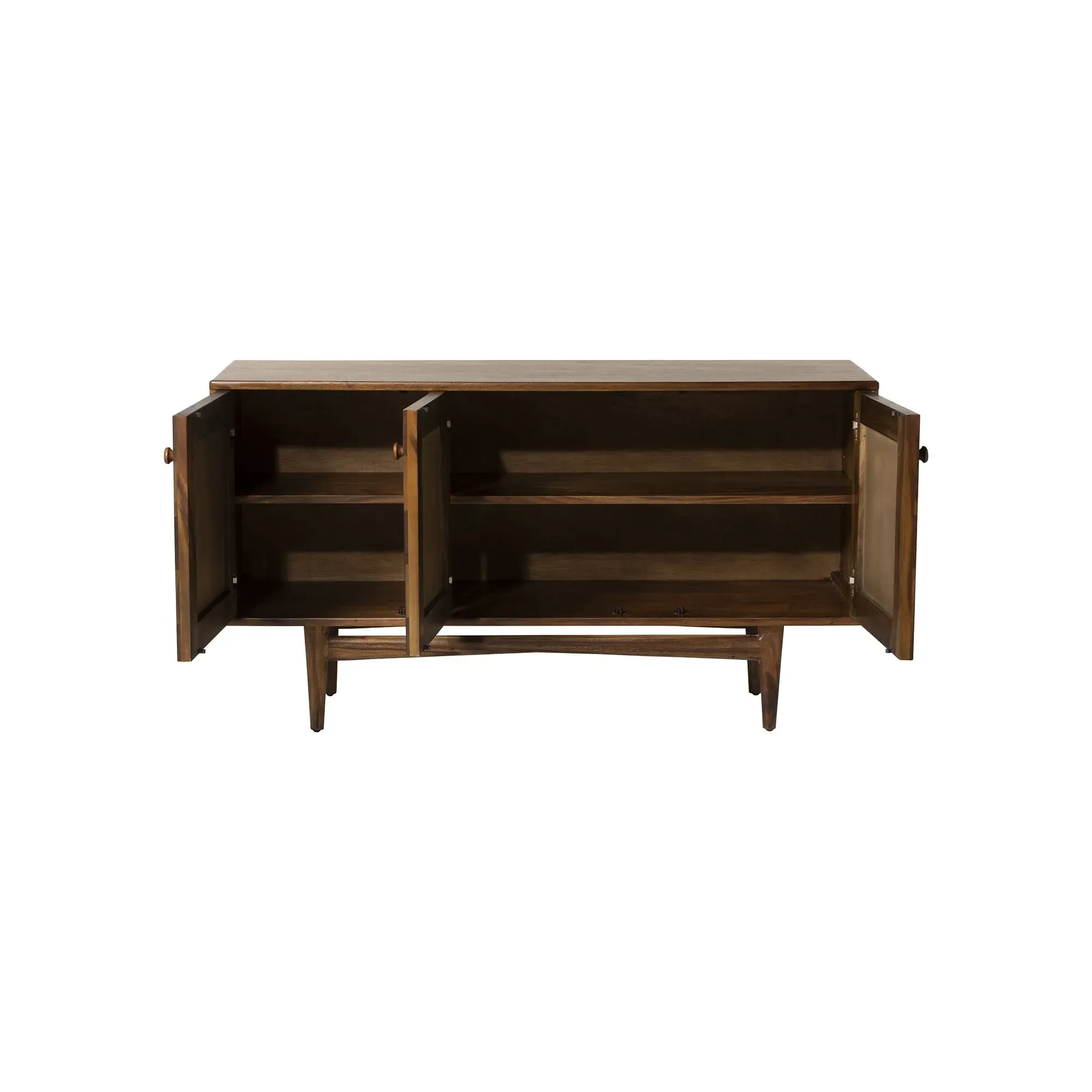 Lockley 3 Door Sideboard - Brown, Saman Wood
