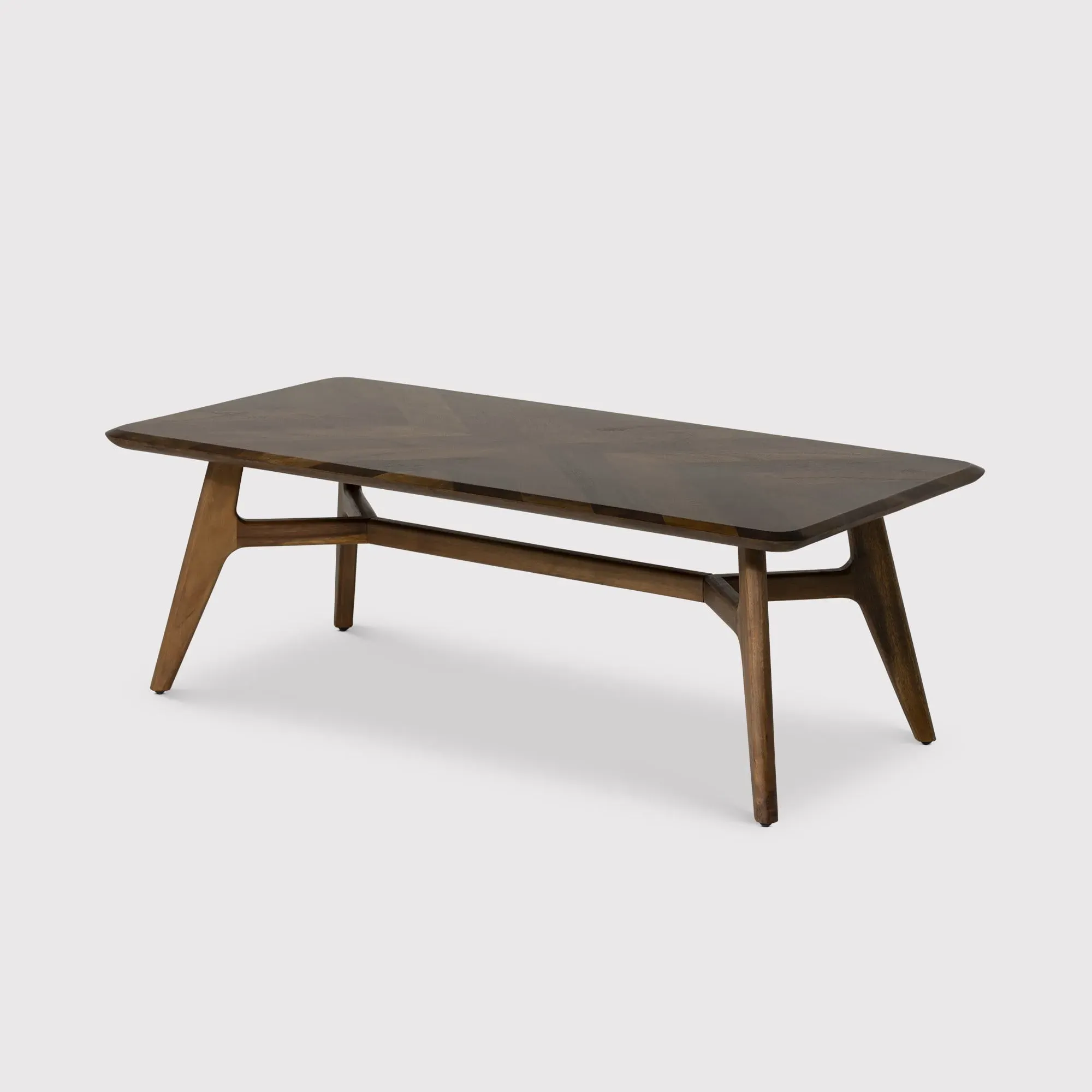 Lockley Rectangular Coffee Table - Brown, Saman Wood