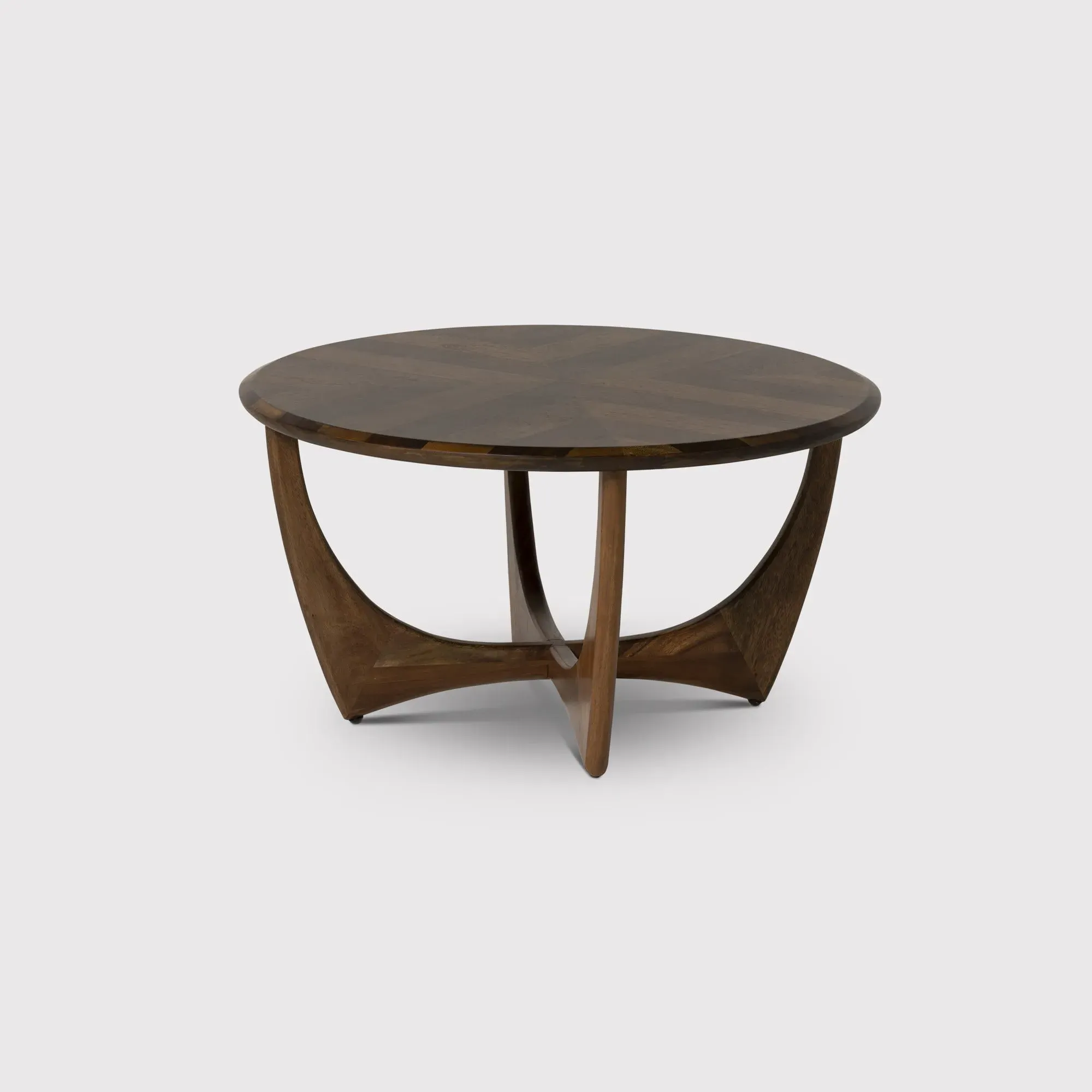 Lockley Round Coffee Table - Brown, Saman Wood image