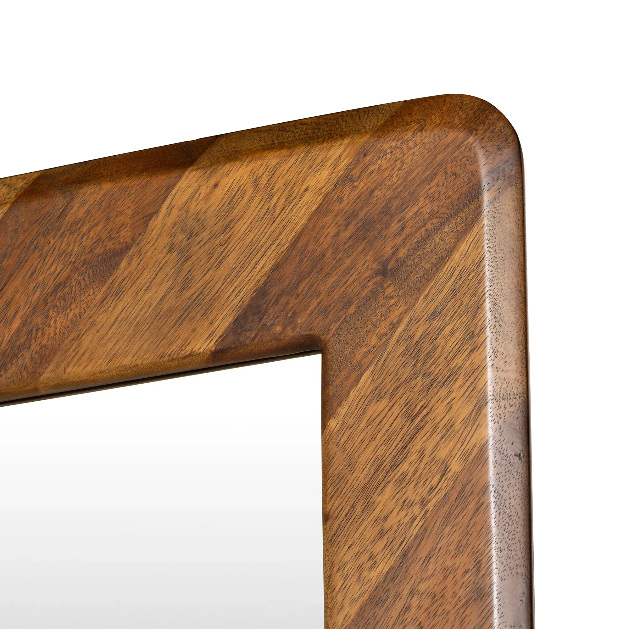 Lockley Square Standing Mirror - Brown, Saman Wood