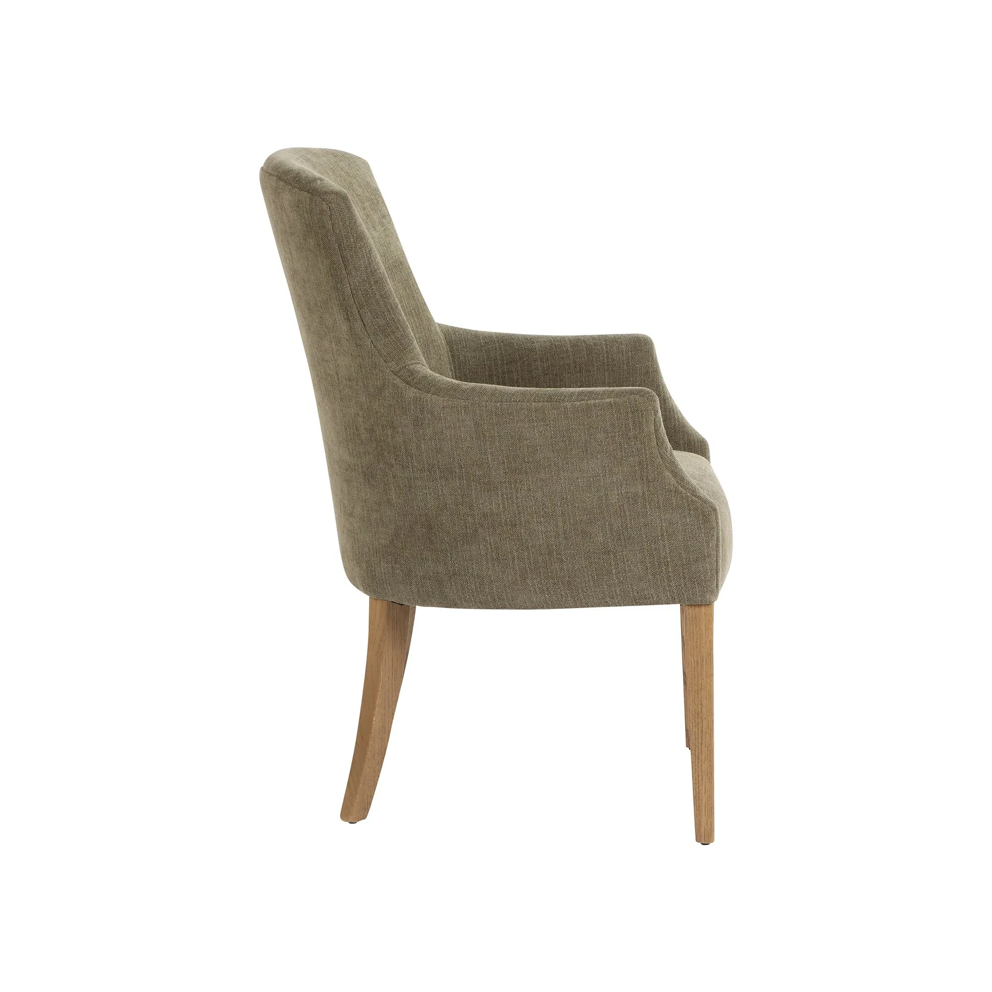 Lockwood Dining Armchair - Green, Ash Wood