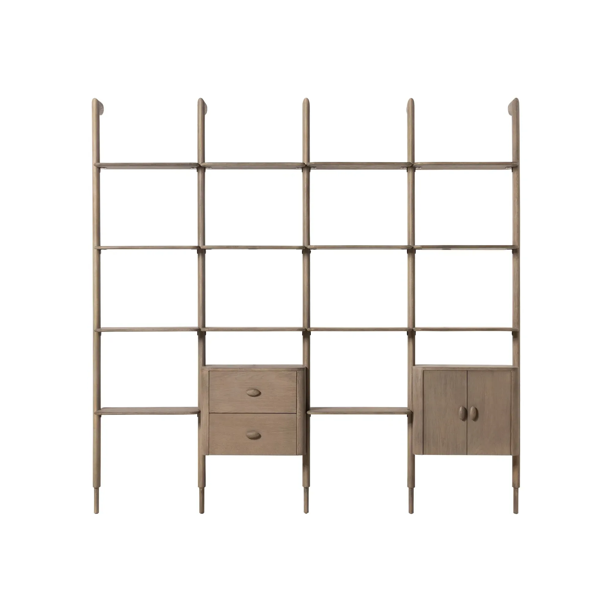 Lohani Bookshelf - Brown, Oak