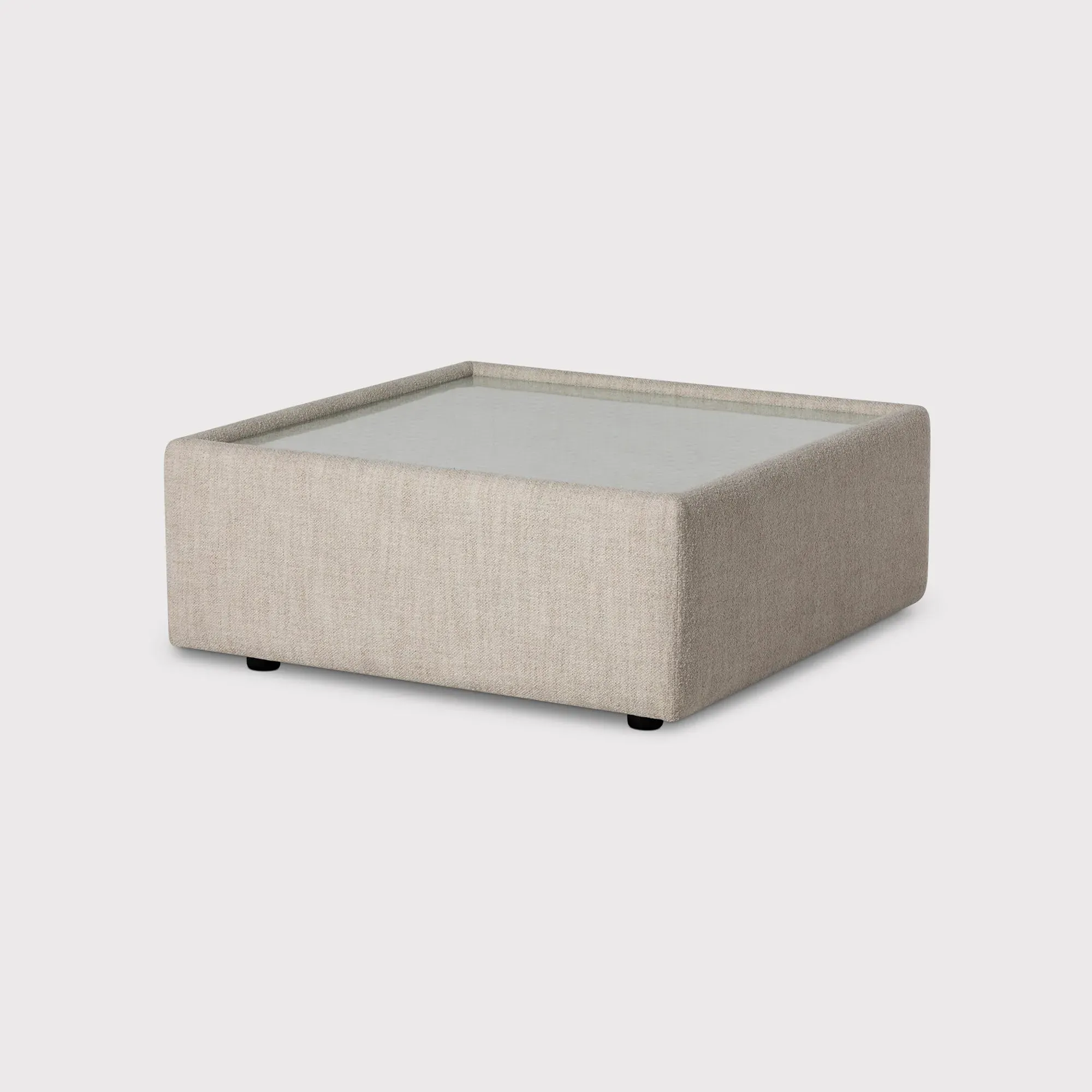 Lomax Square Glass Top Table - Neutral image