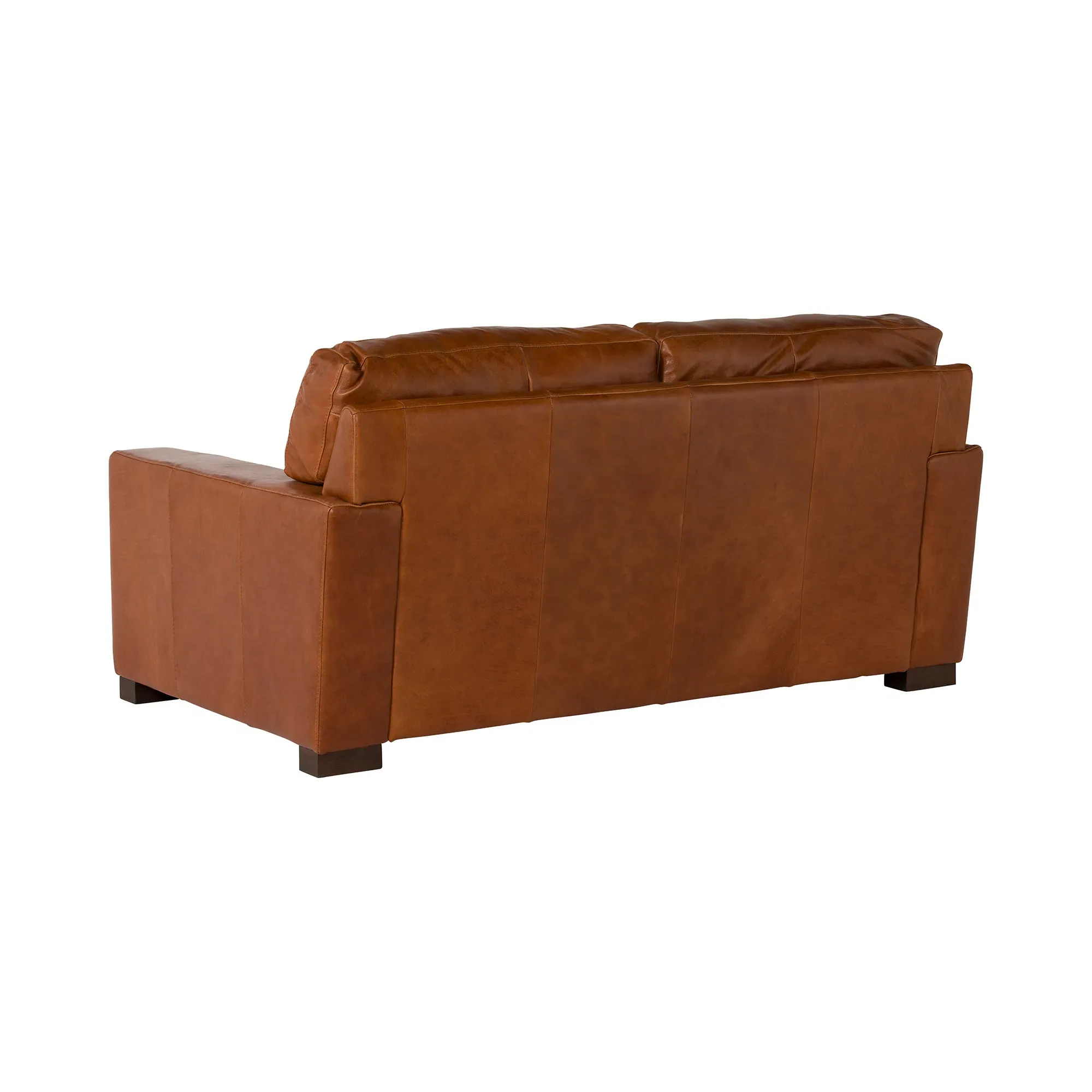 Lorenza Loveseat Sofa - Brown, Leather