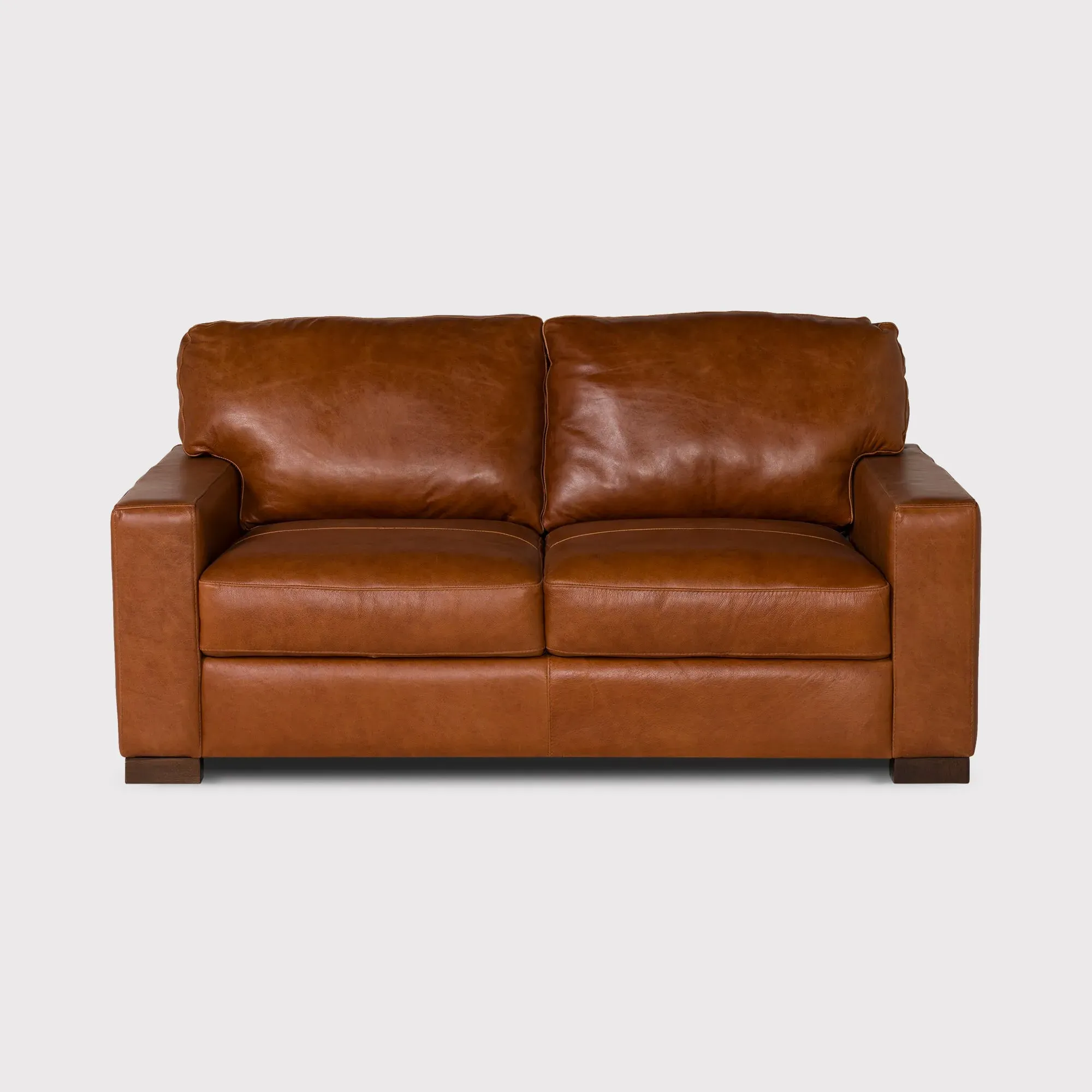 Lorenza Loveseat Sofa - Brown, Leather image