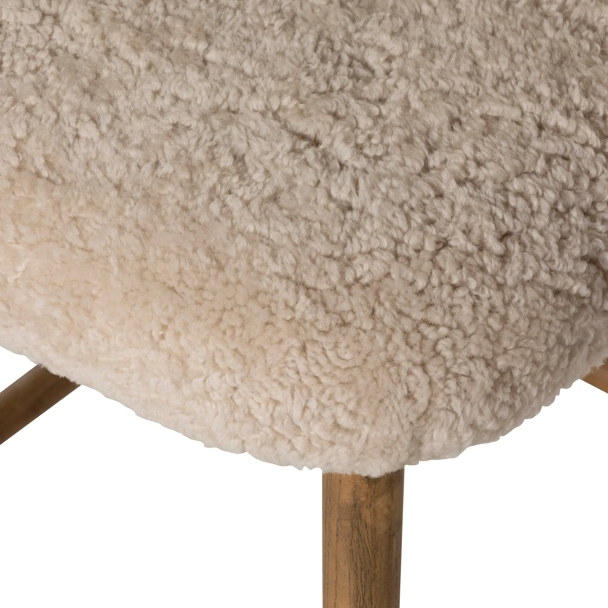 Lorna Counter Stool - Sheep Fur