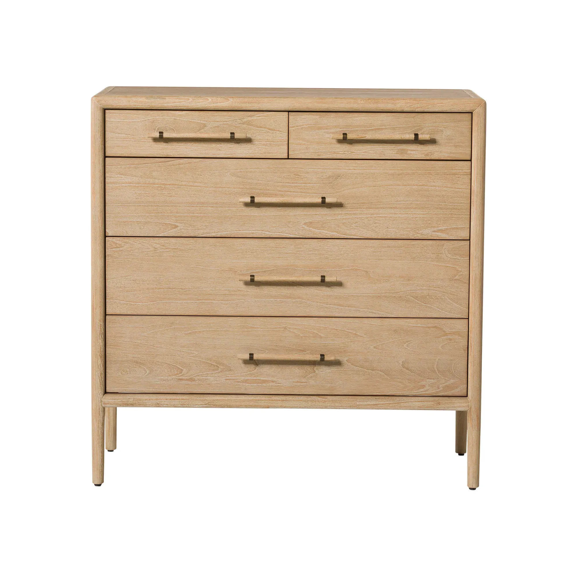 Lucerne 2 Drawer over 3 Drawer Chest - Neutral, Mindi Wood