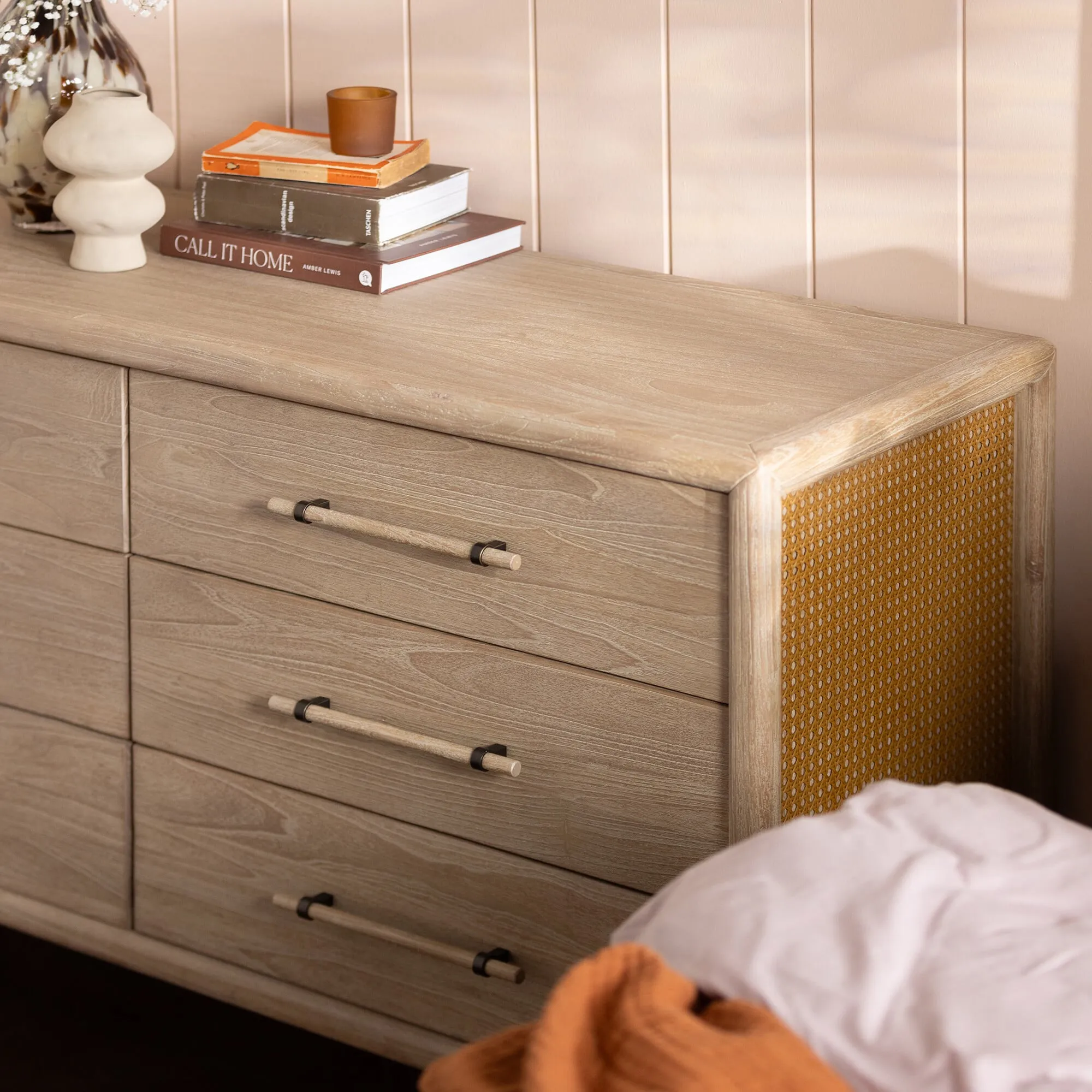 Lucerne 6 Drawer Chest - Neutral, Mindi Wood