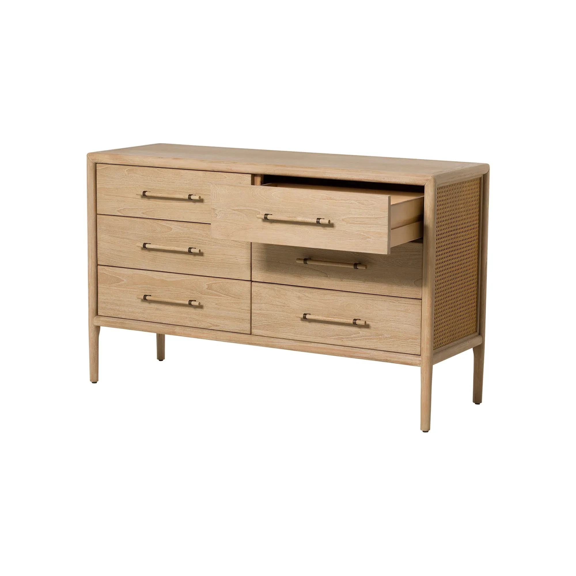 Lucerne 6 Drawer Chest - Neutral, Mindi Wood