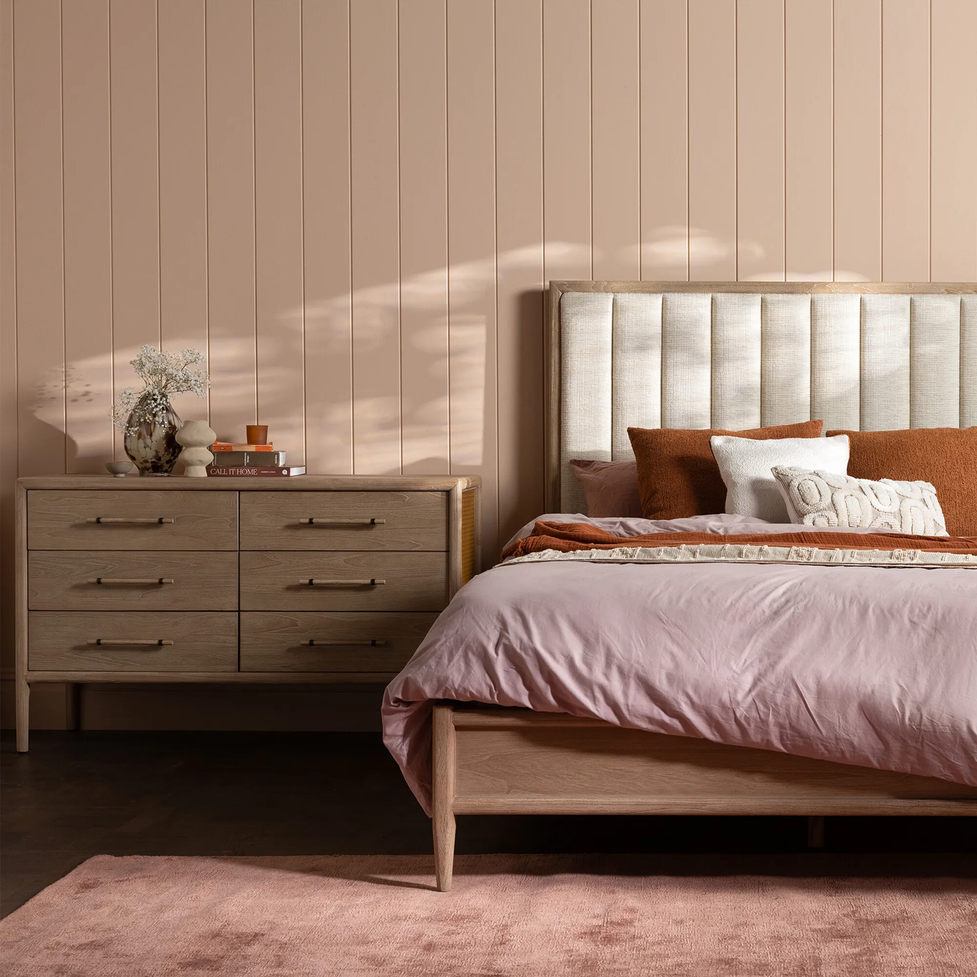 Lucerne 6 Drawer Chest - Neutral, Mindi Wood