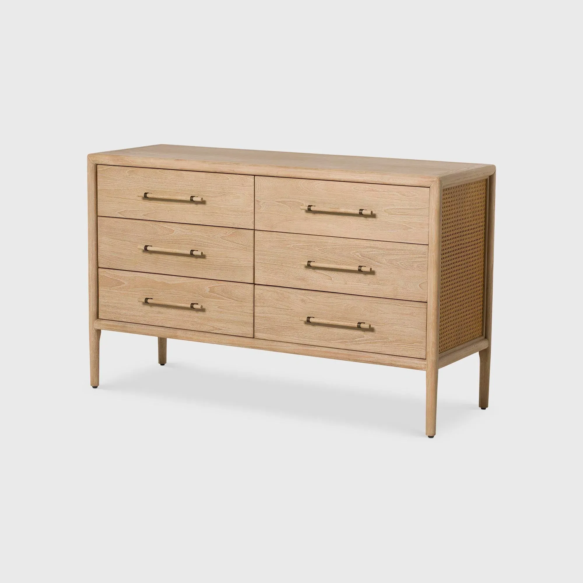 Lucerne 6 Drawer Chest - Neutral, Mindi Wood