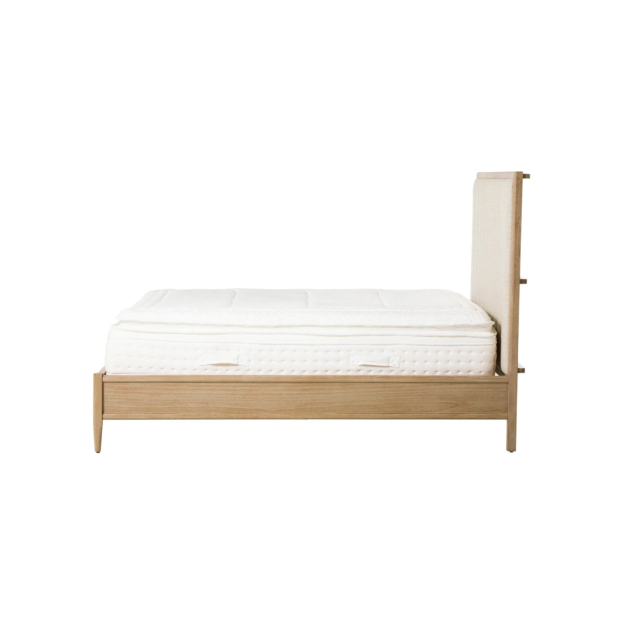 Lucerne King Size Bed Frame - Neutral, Mindi Wood