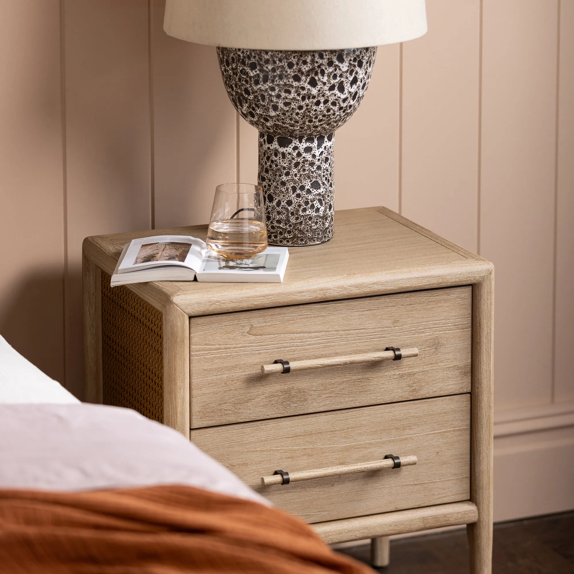 Lucerne Nightstand - Neutral, Mindi Wood