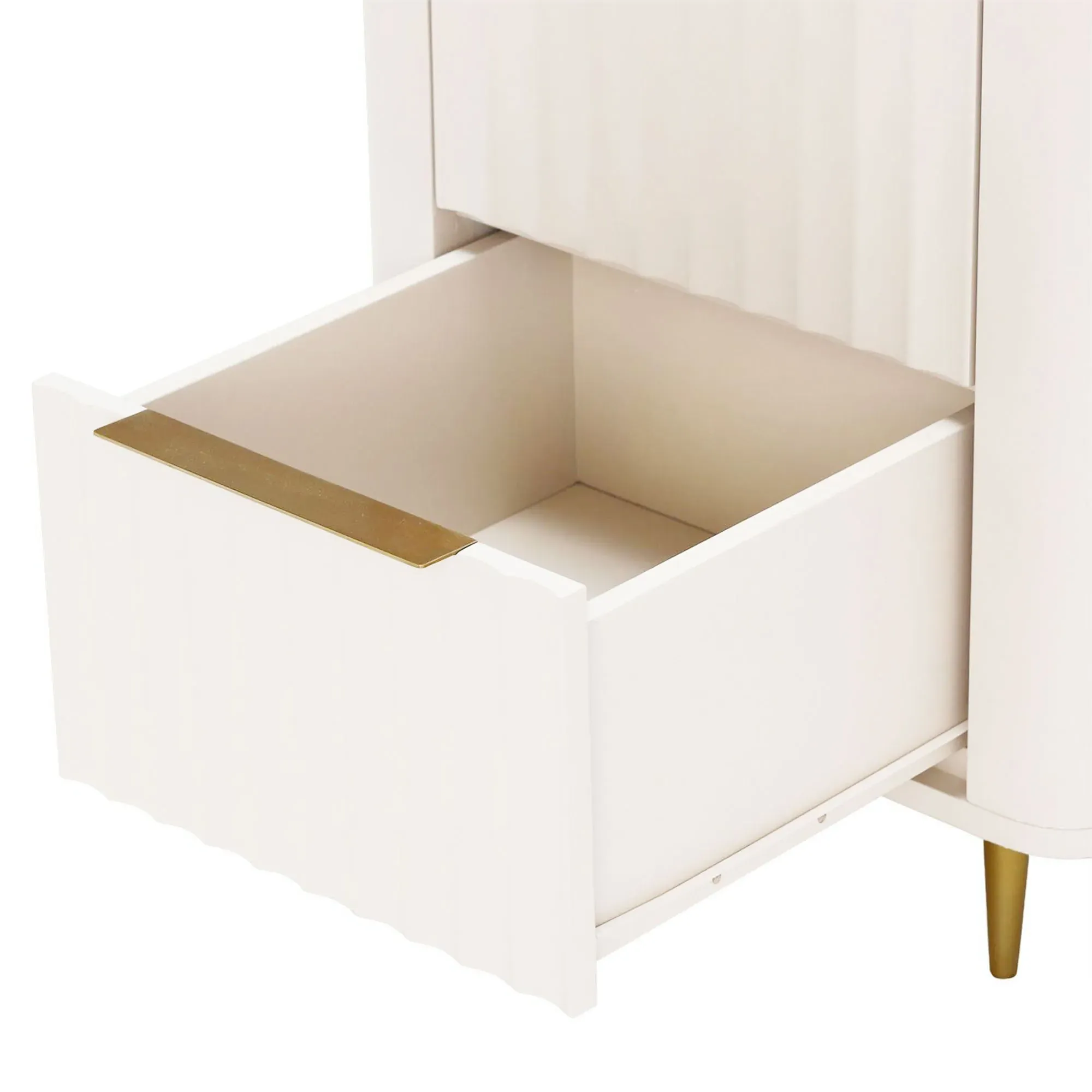 Lucia 5 Drawer Tall Chest - Neutral, Mahogany