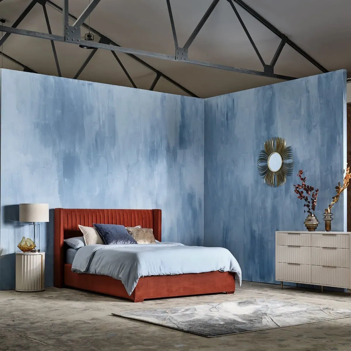 Lucia 6 Drawer Wide Chest - Neutral, Mahogany