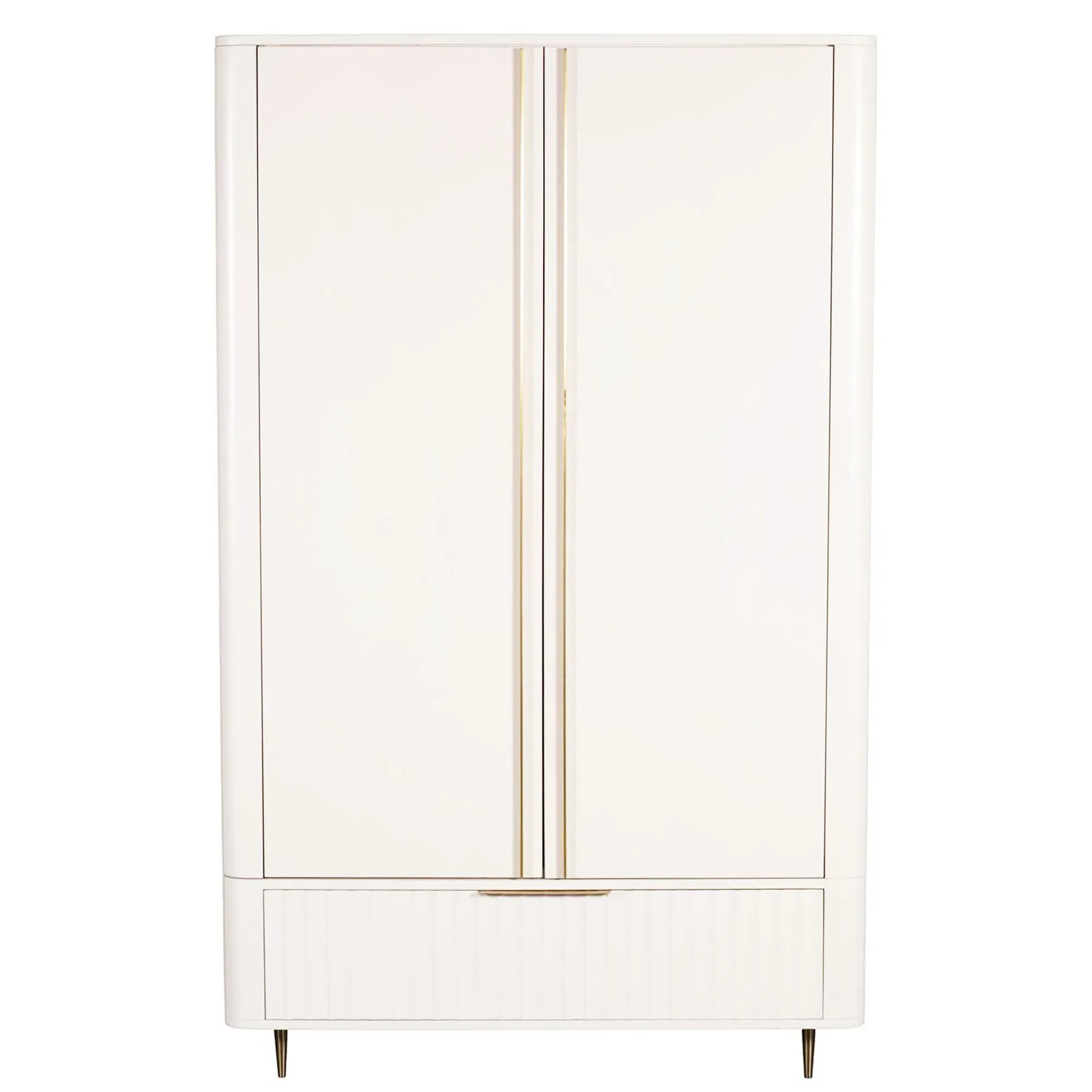 Lucia Double Wardrobe - Neutral, Mahogany