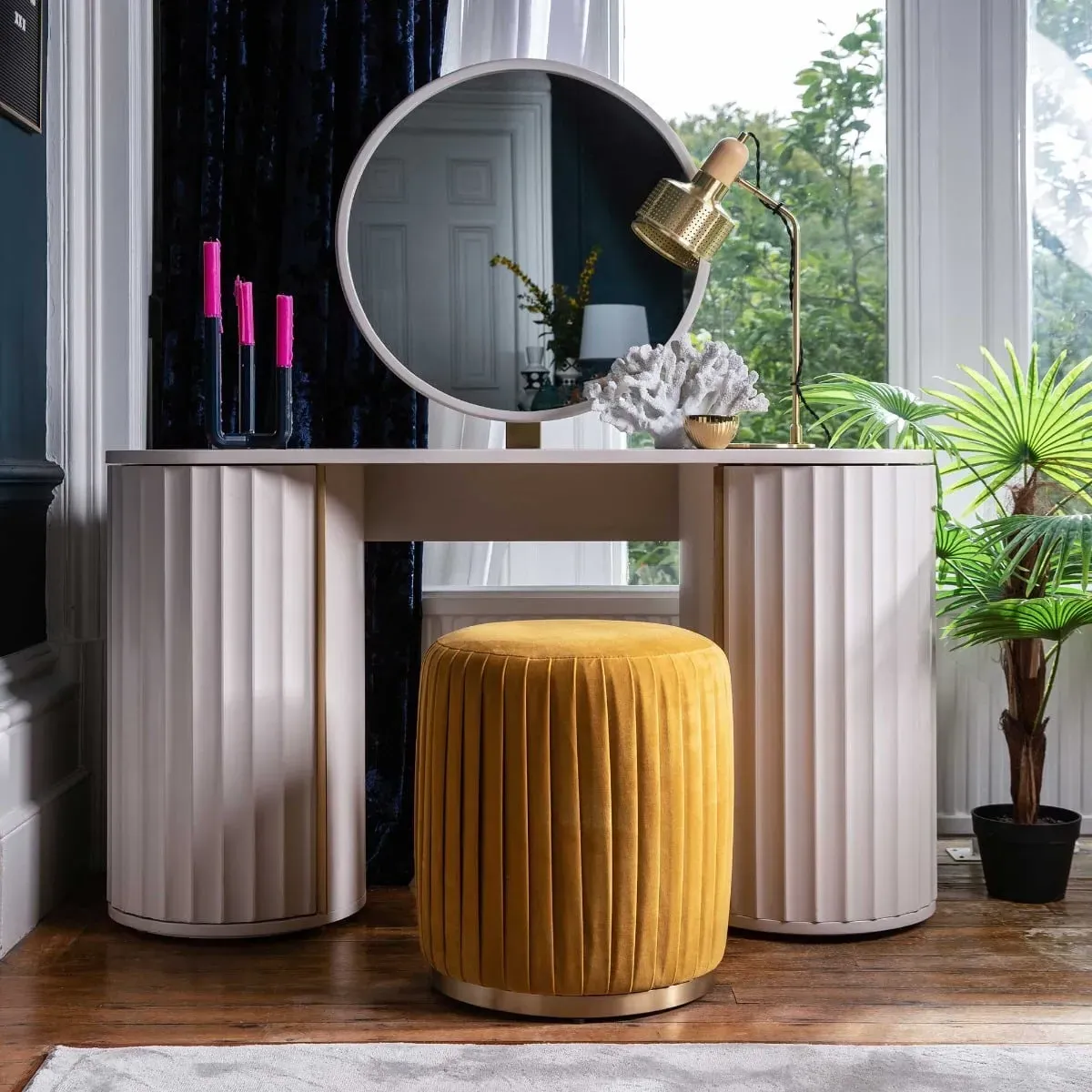 Lucia Dressing Table - Neutral, Mahogany