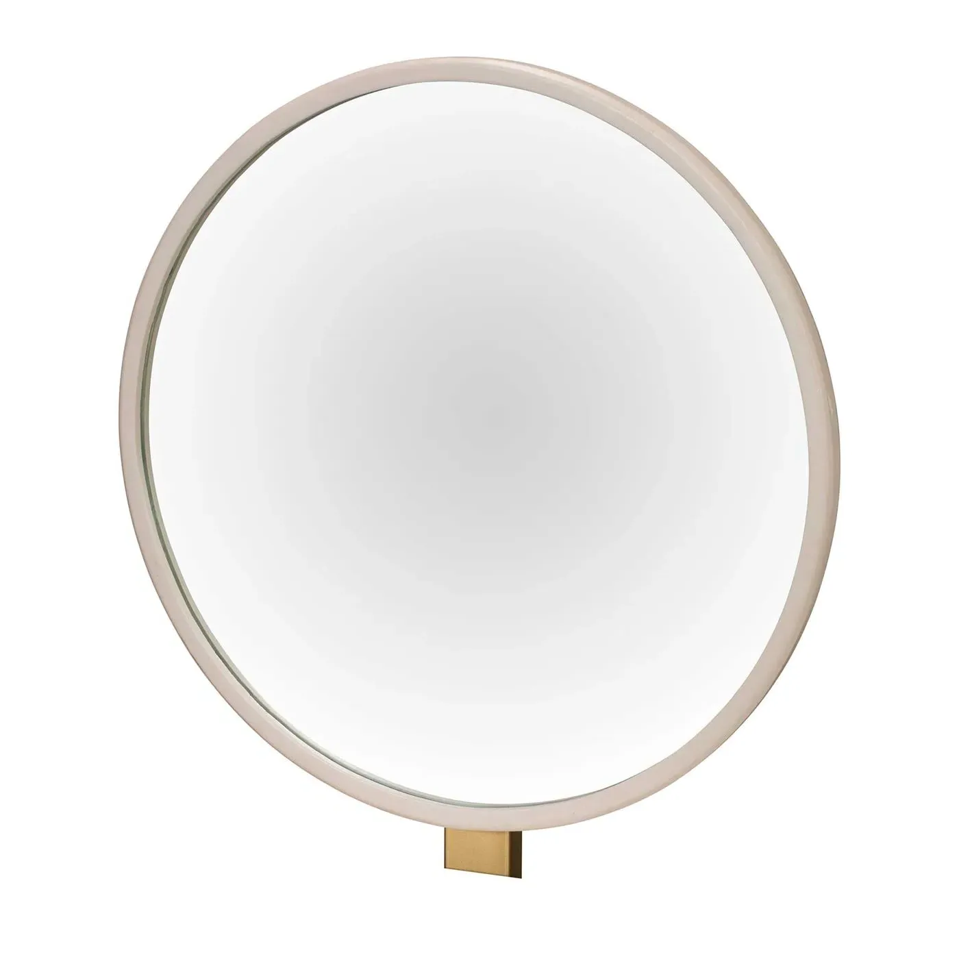 Lucia Round Gallery Mirror - Wood