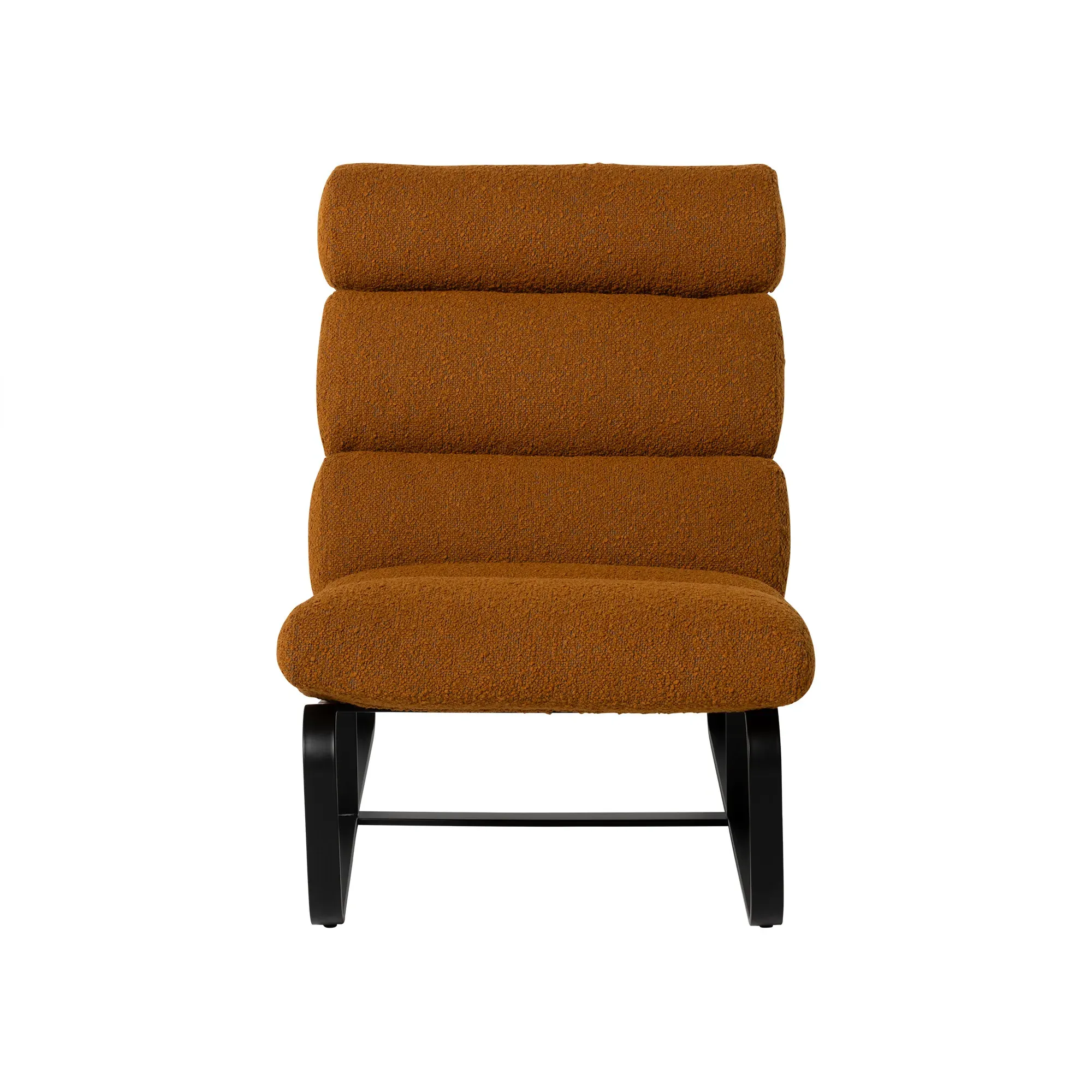 Lucien Accent Chair with Footstool - Yellow, Boucle