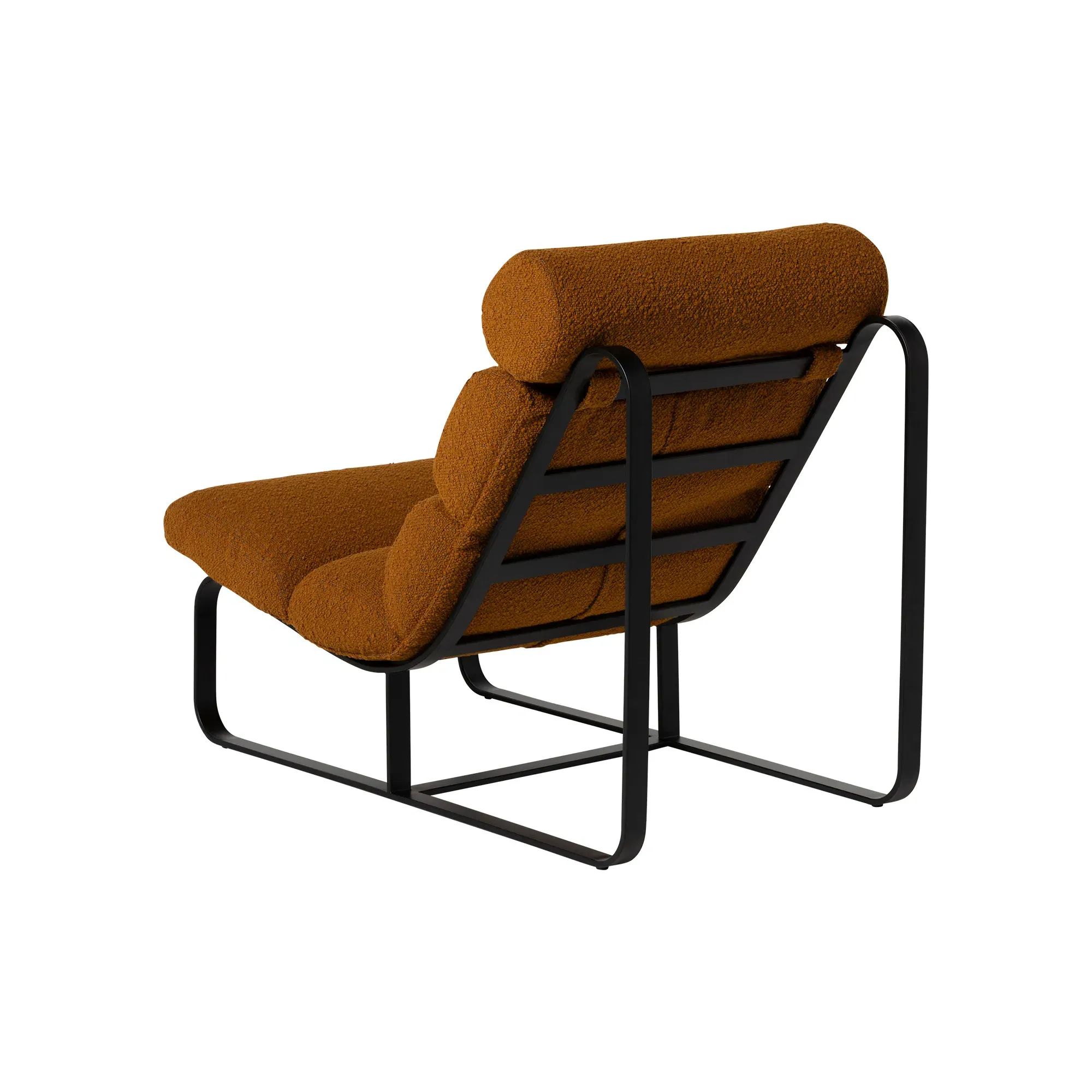 Lucien Accent Chair with Footstool - Yellow, Boucle