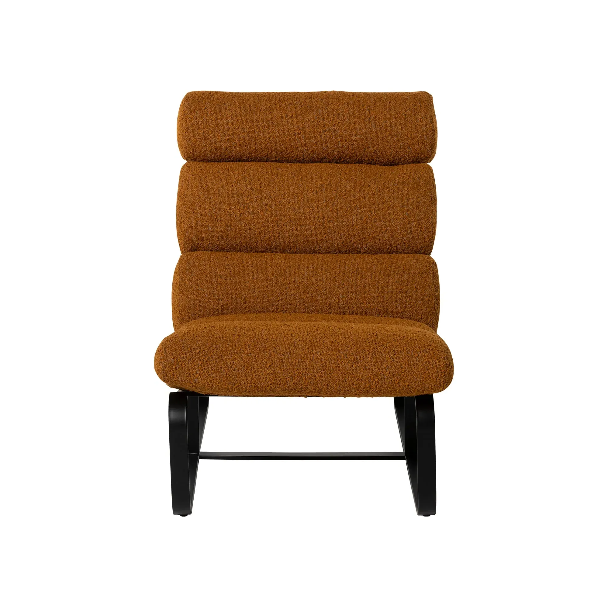 Lucien Accent Chair - Yellow, Boucle