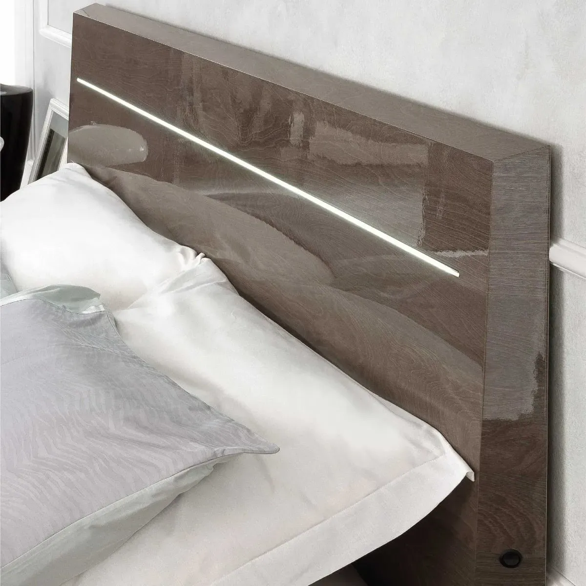 Lutyen King Size Bed Frame with Storage - Grey