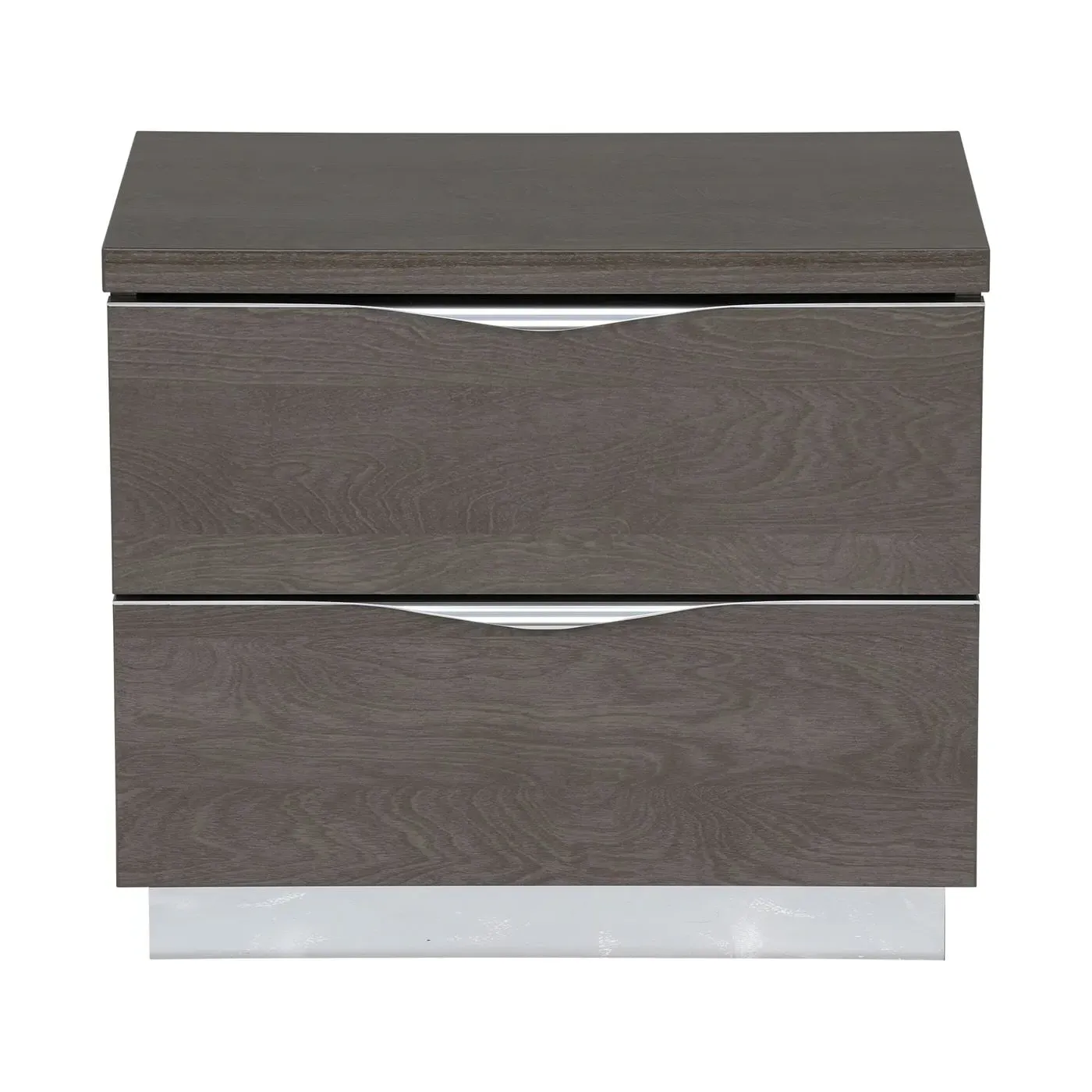 Lutyen Small Bedside Table - Grey, Silver Birch