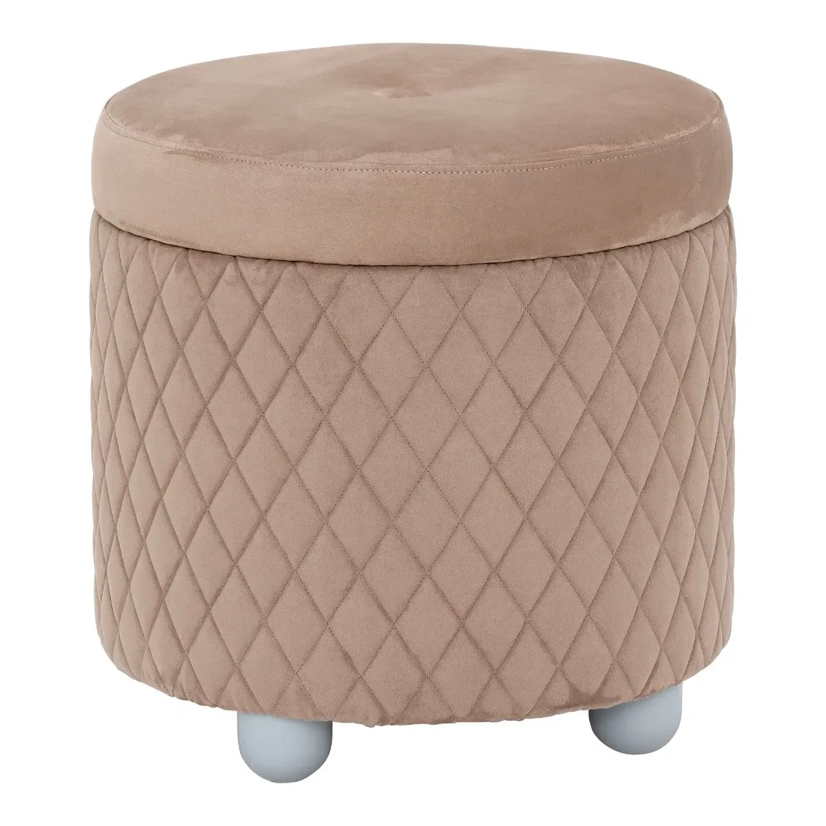 Lutyen Stool Pouf Rombi - Neutral, Polyester