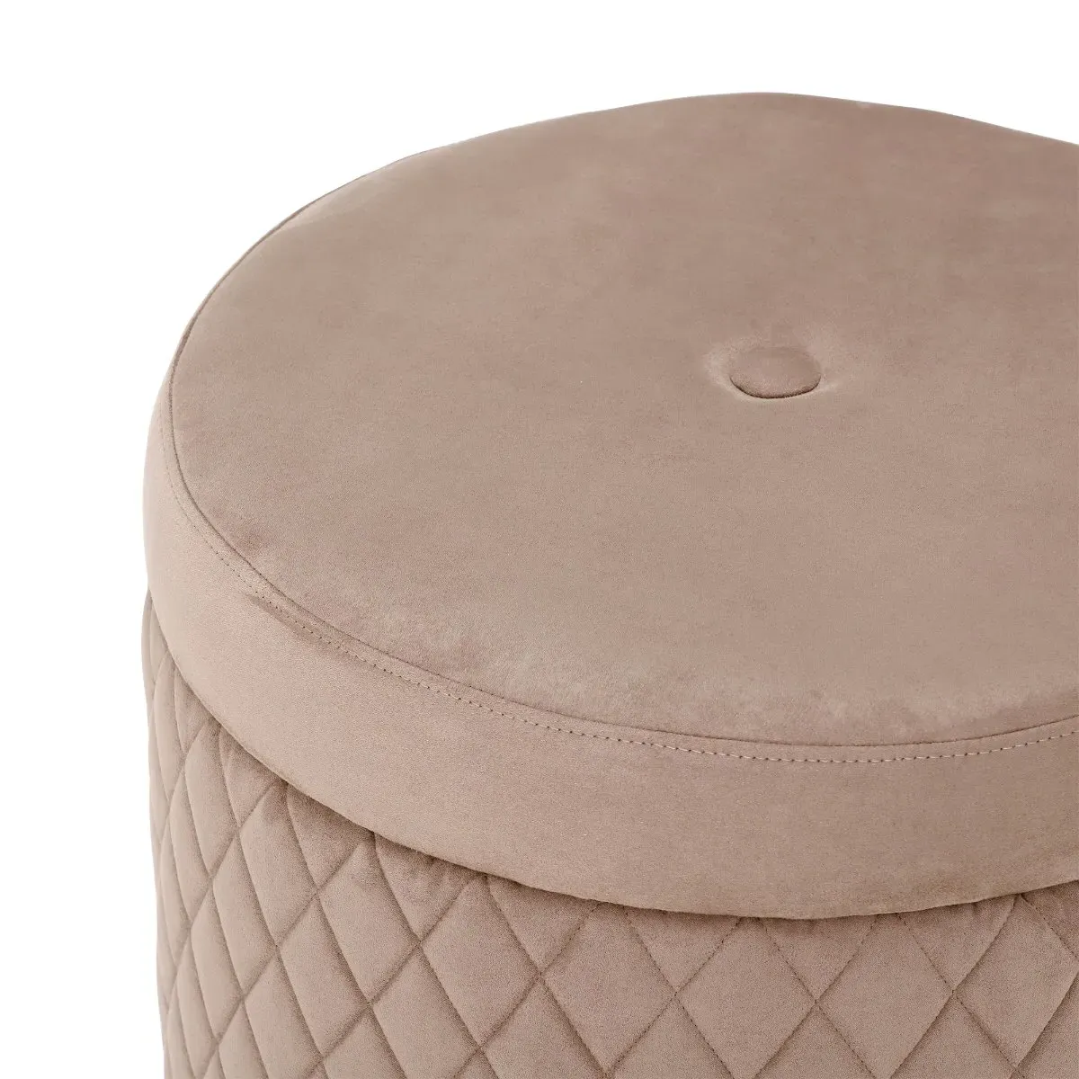 Lutyen Stool Pouf Rombi - Neutral, Polyester