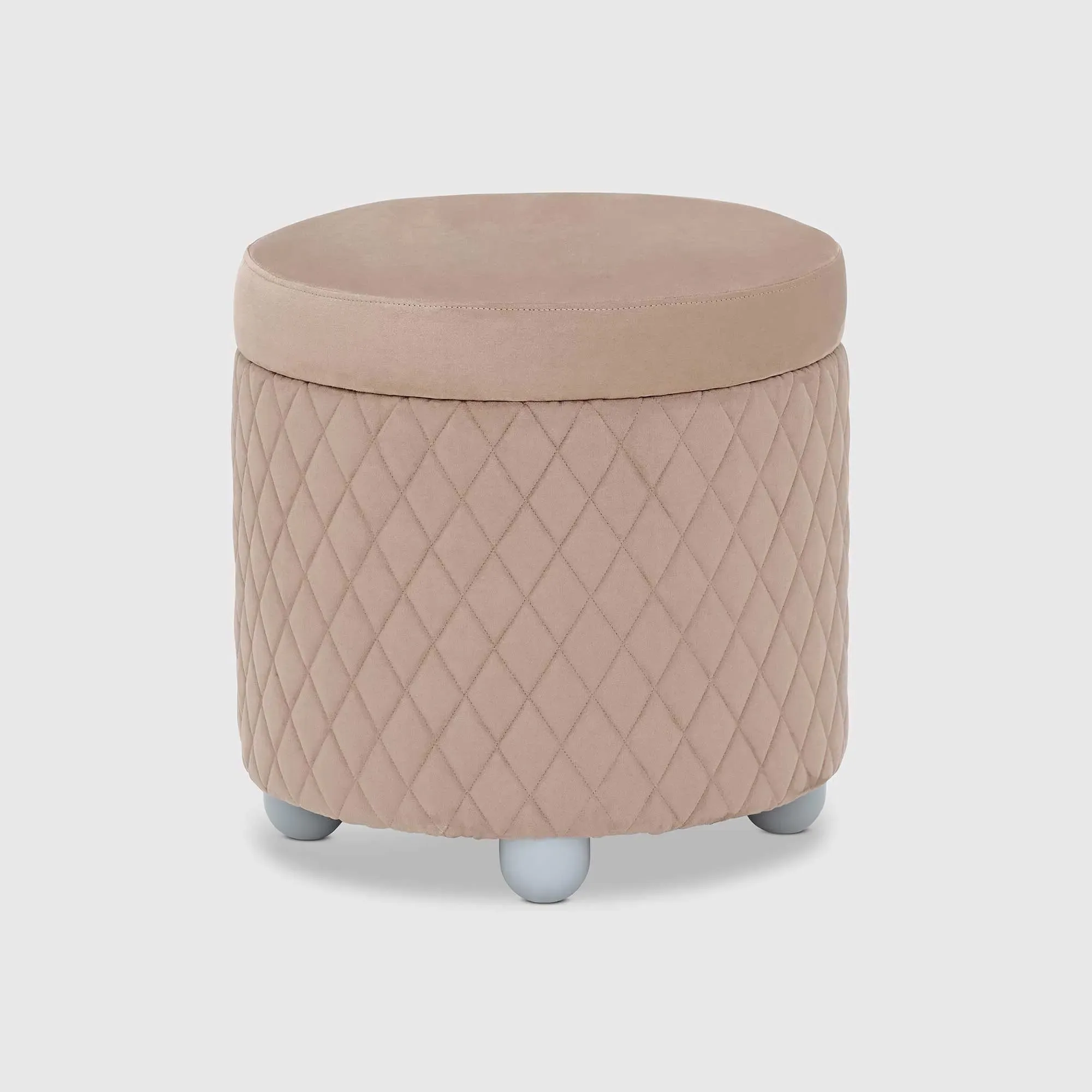 Lutyen Stool Pouf Rombi - Neutral, Polyester image
