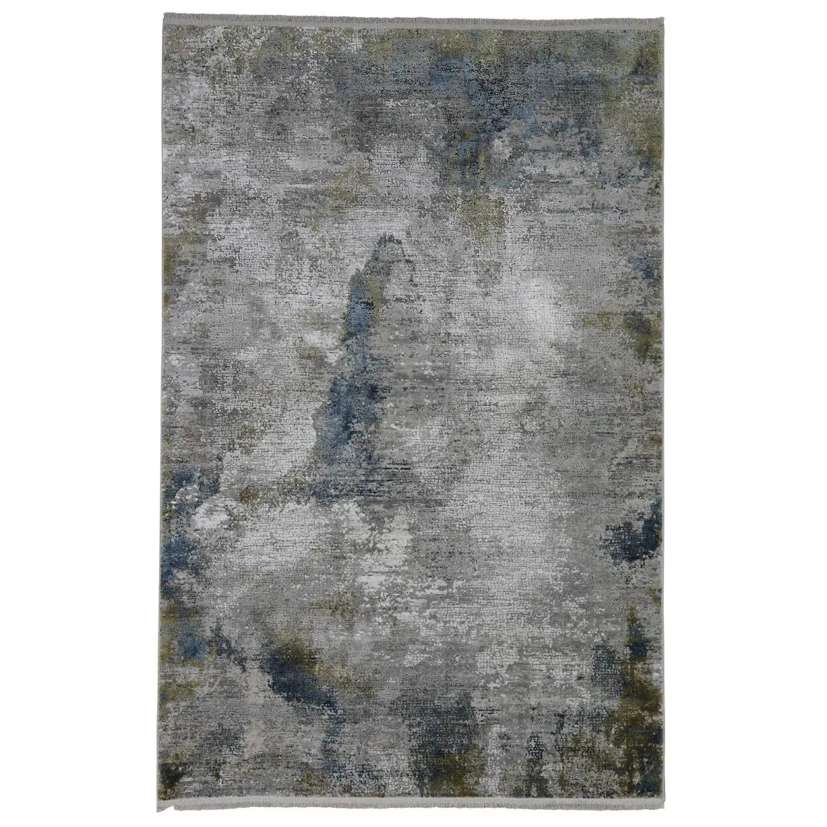 M Impression Rug - Blue, Viscose Blend