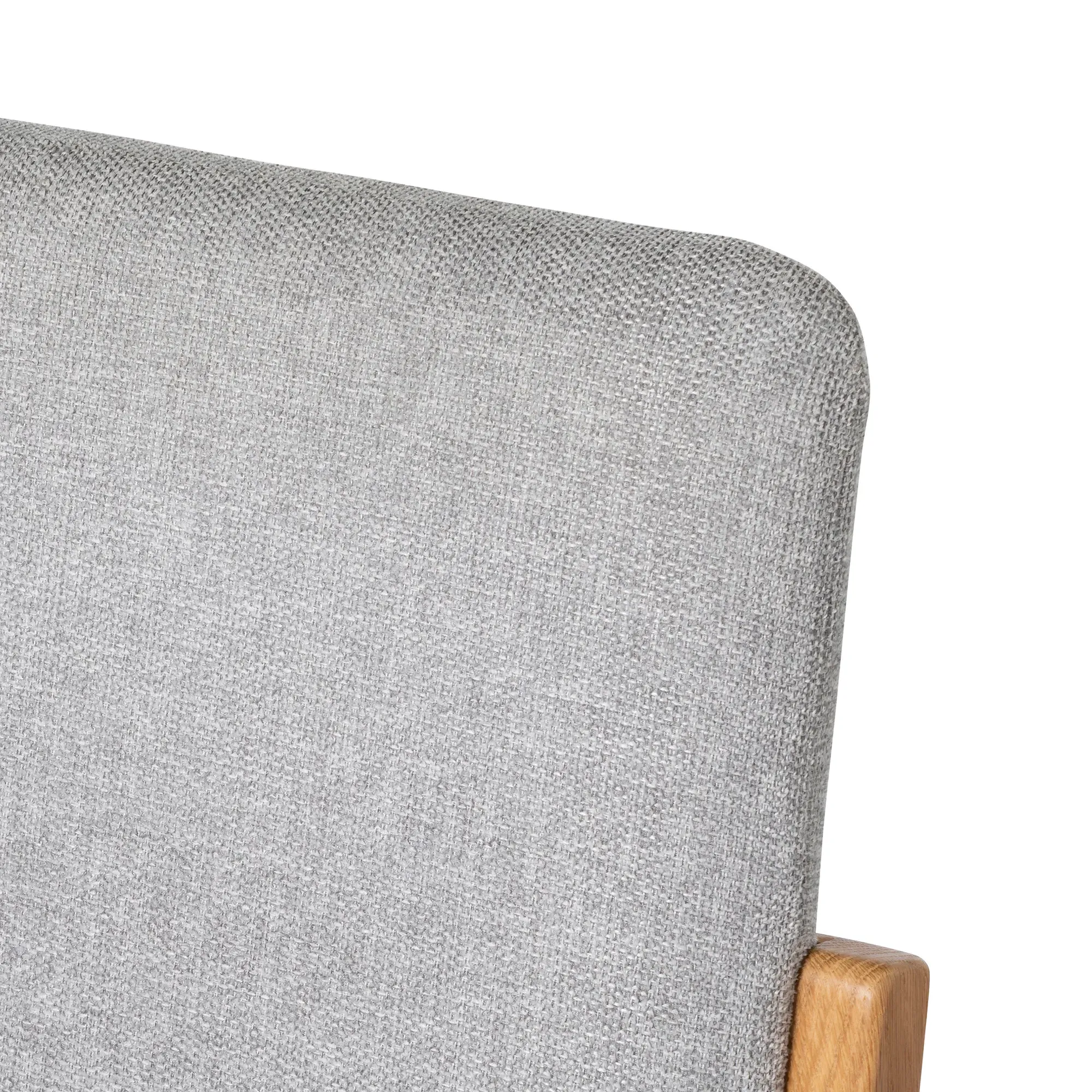 Maddison Upholstered Dining Chair - Grey, Oak