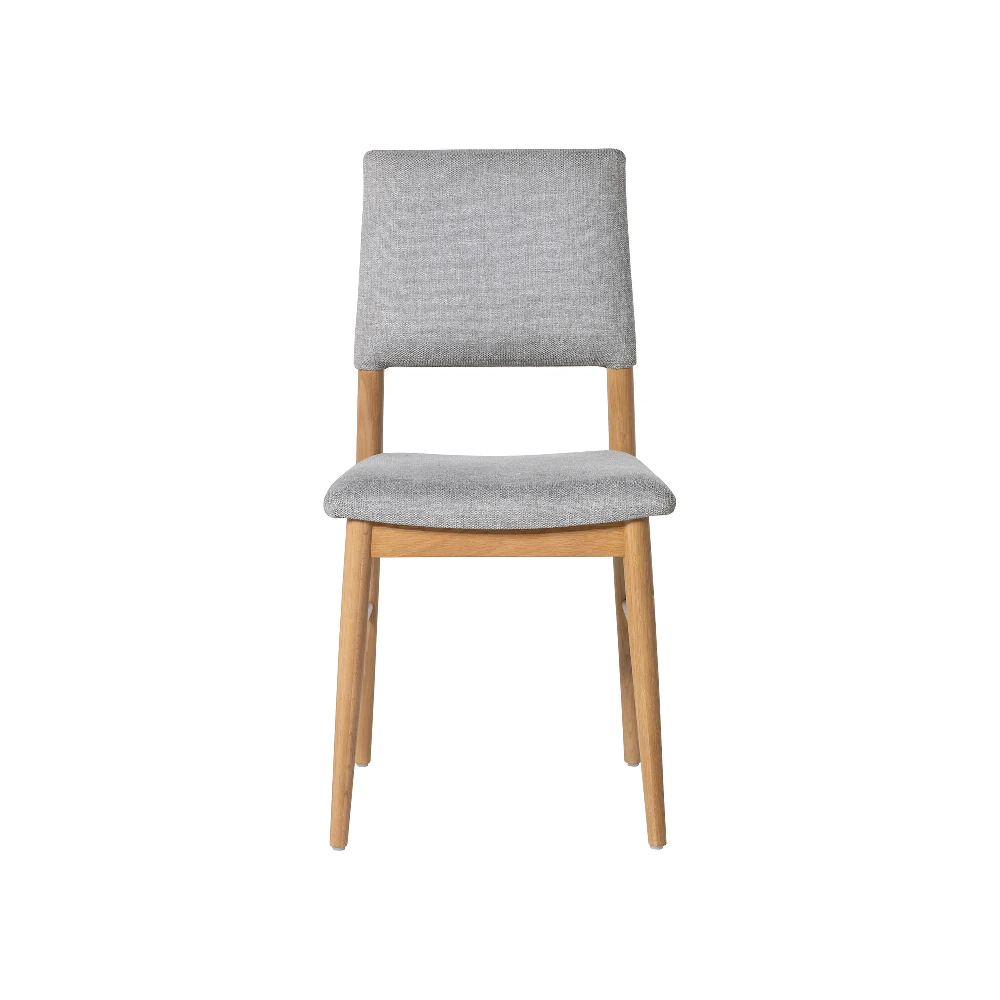 Maddison Upholstered Dining Chair - Grey, Oak