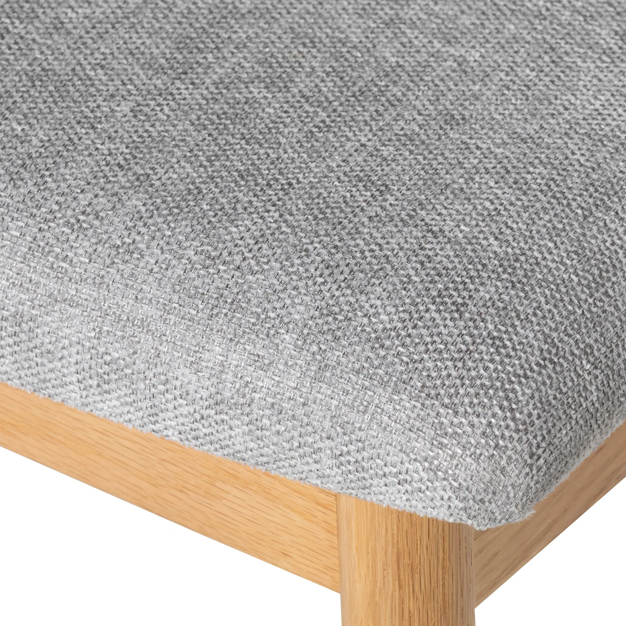 Maddison Upholstered Dining Chair - Grey, Oak