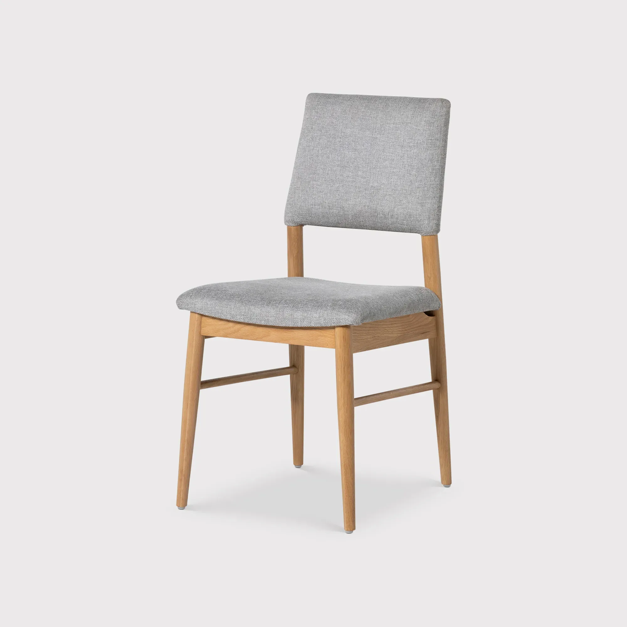 Maddison Upholstered Dining Chair - Grey, Oak