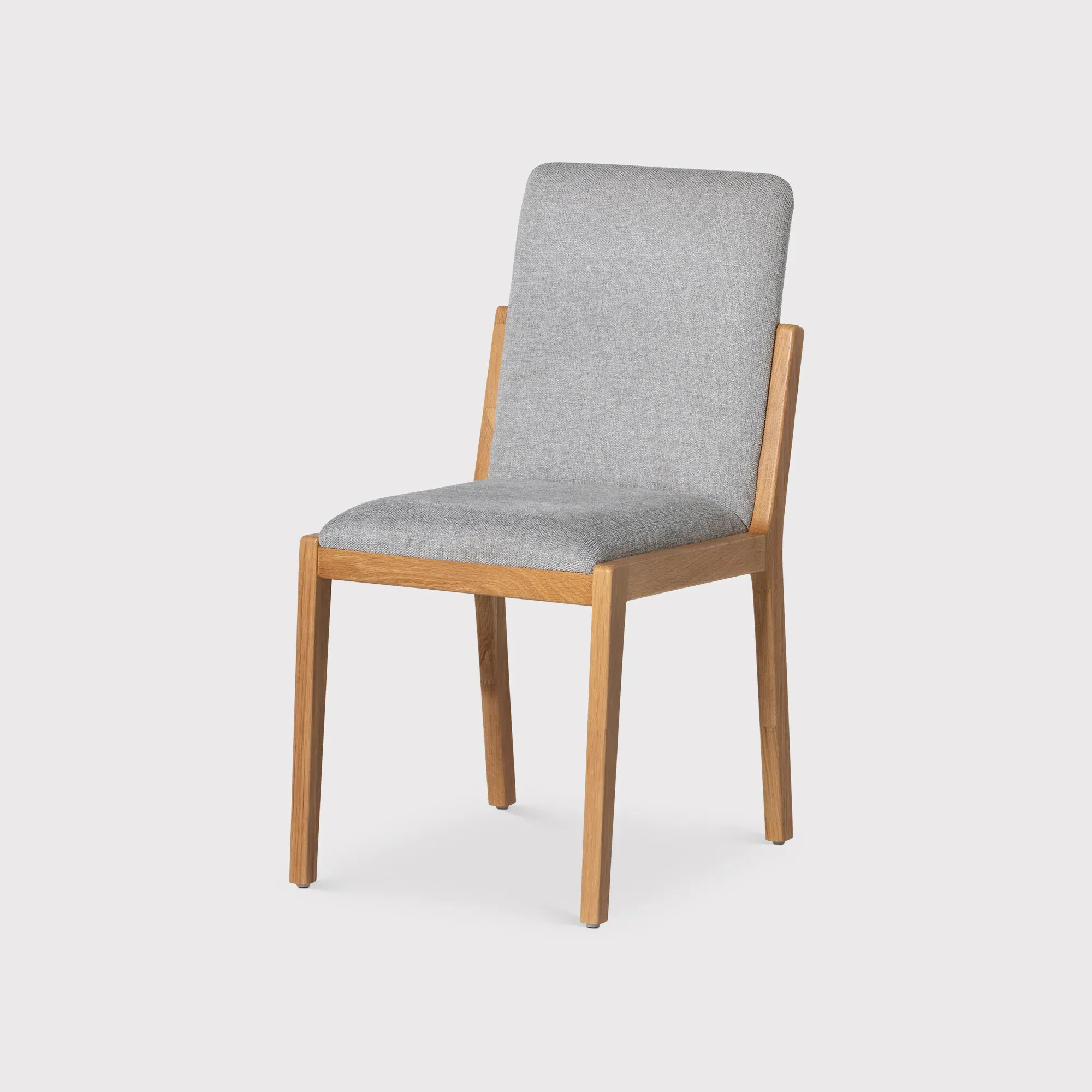 Maddison Upholstered Dining Chair - Grey, Oak image