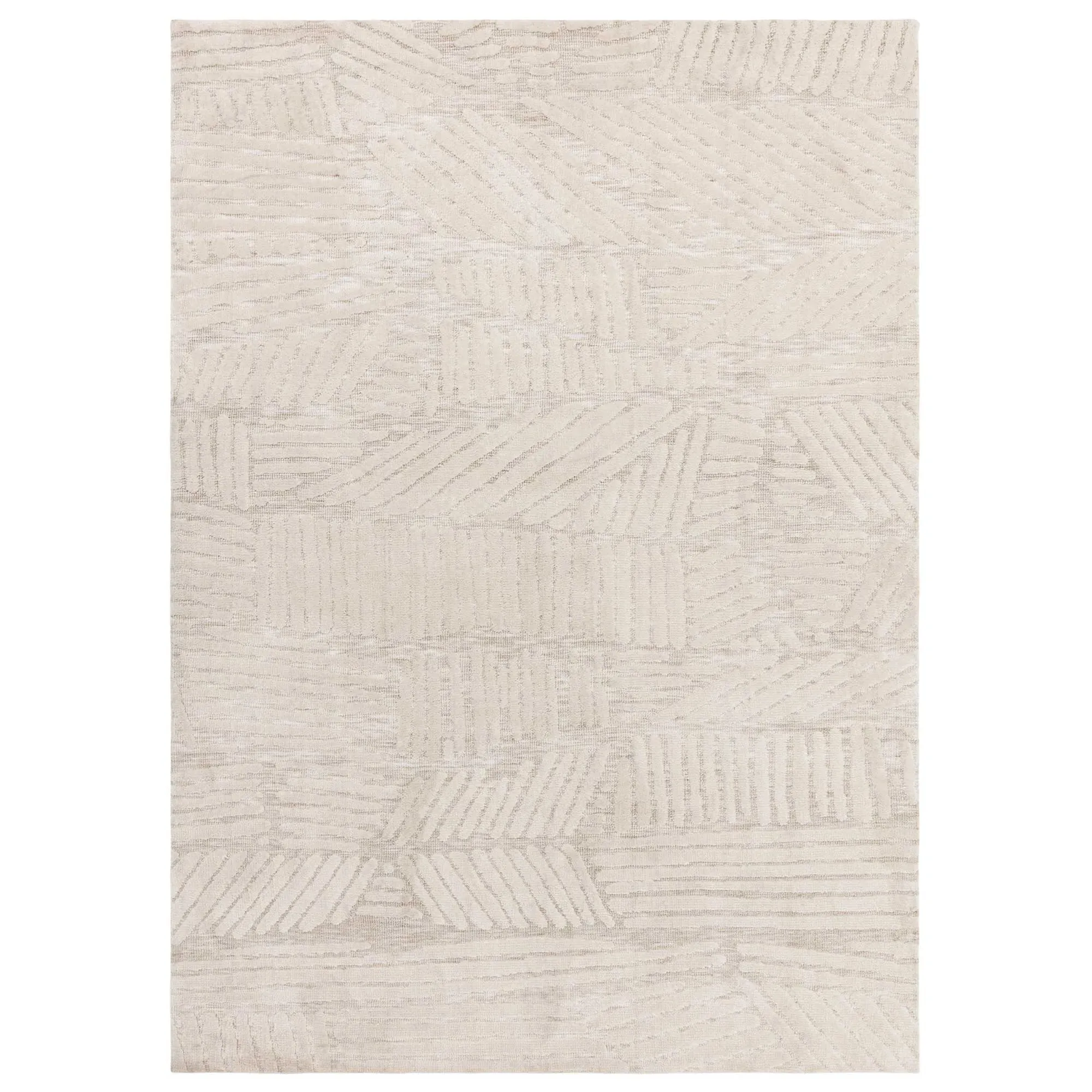 Malania Square Rug - Neutral, Polyester