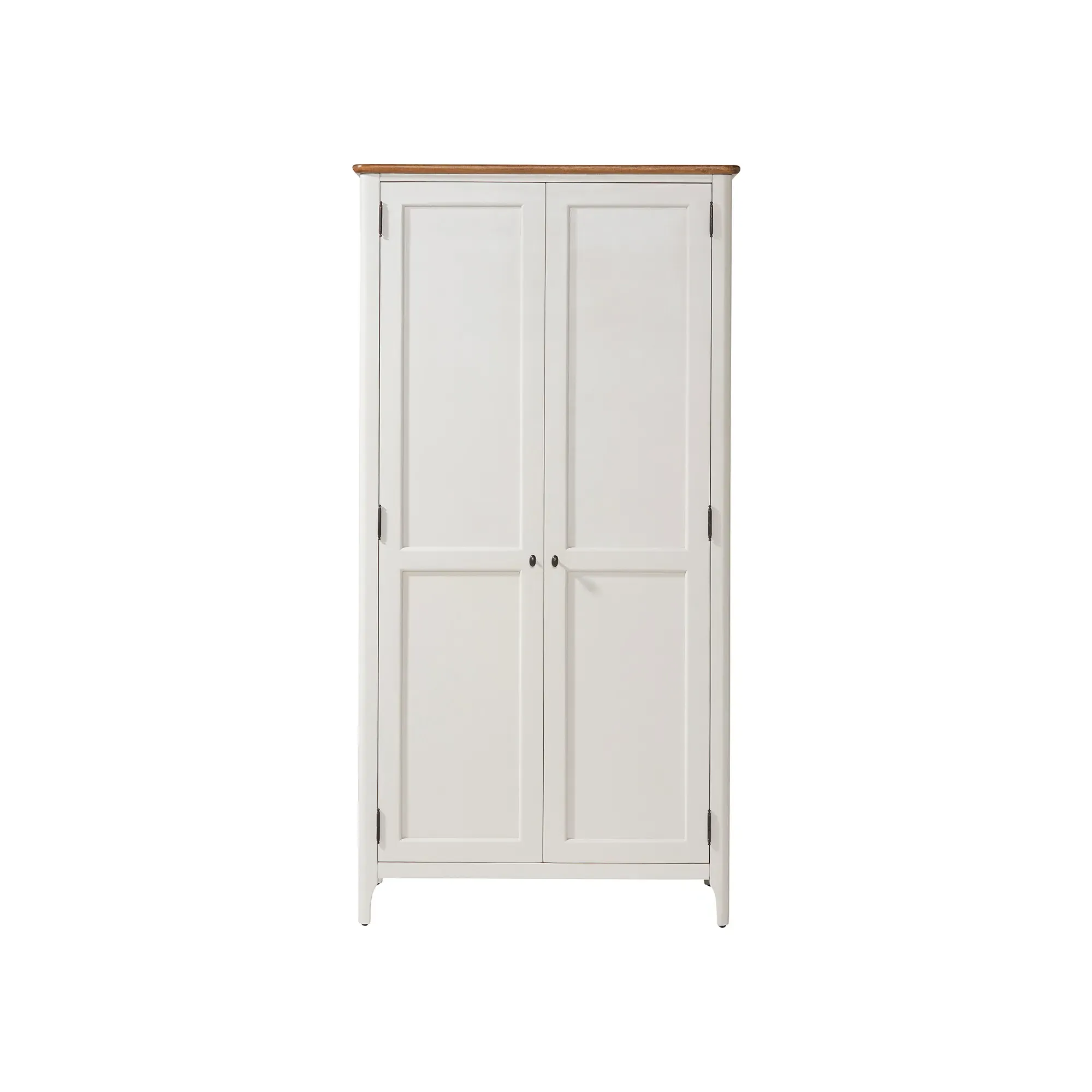 Mara Double Wardrobe - White, Mango Wood