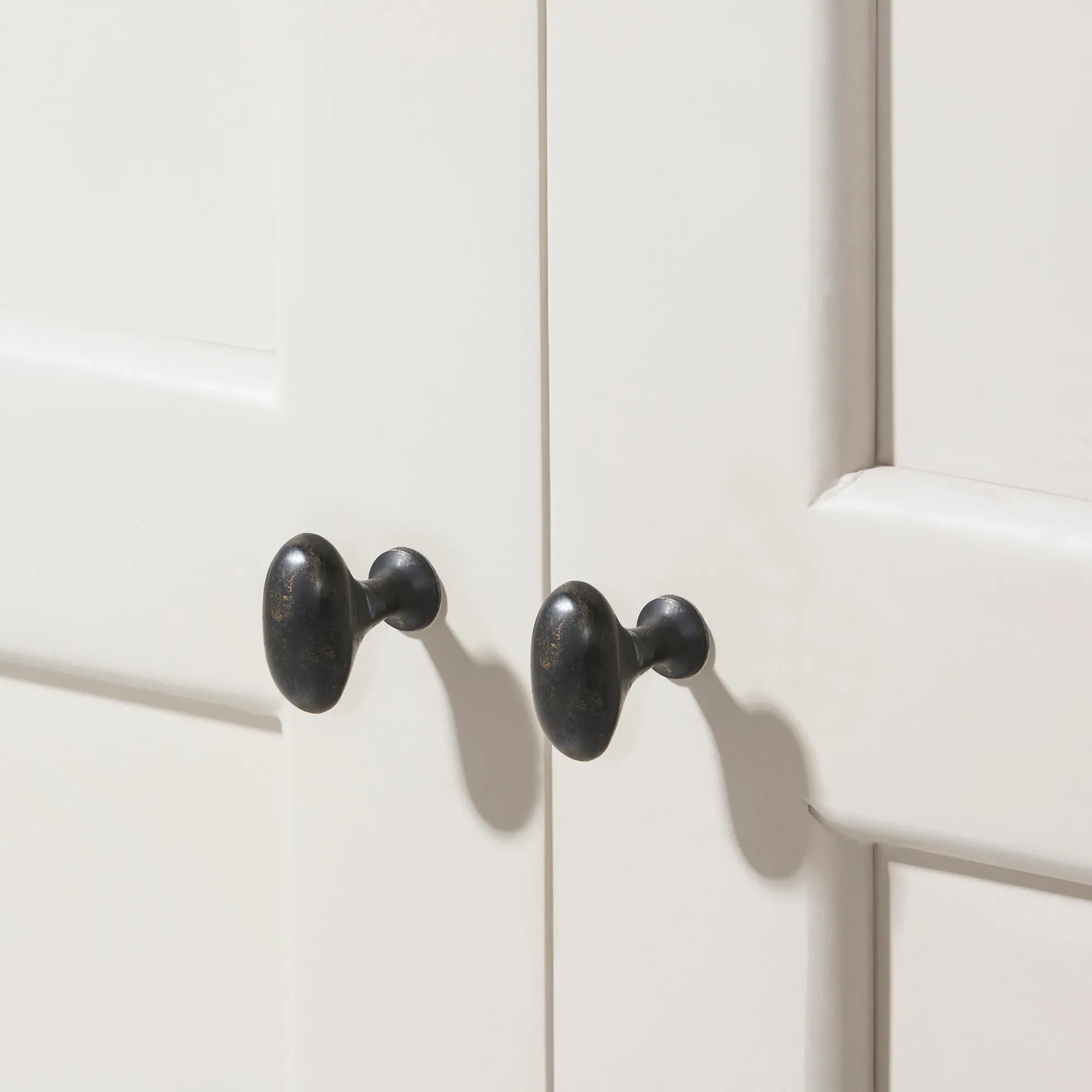 Mara Double Wardrobe - White, Mango Wood