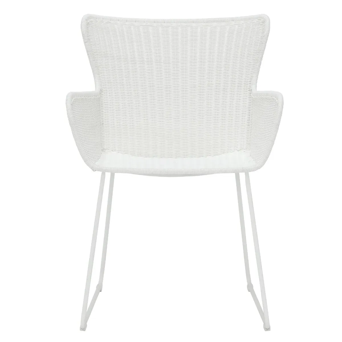 Marbella Dining Armchair - White, Synthetic Wicker