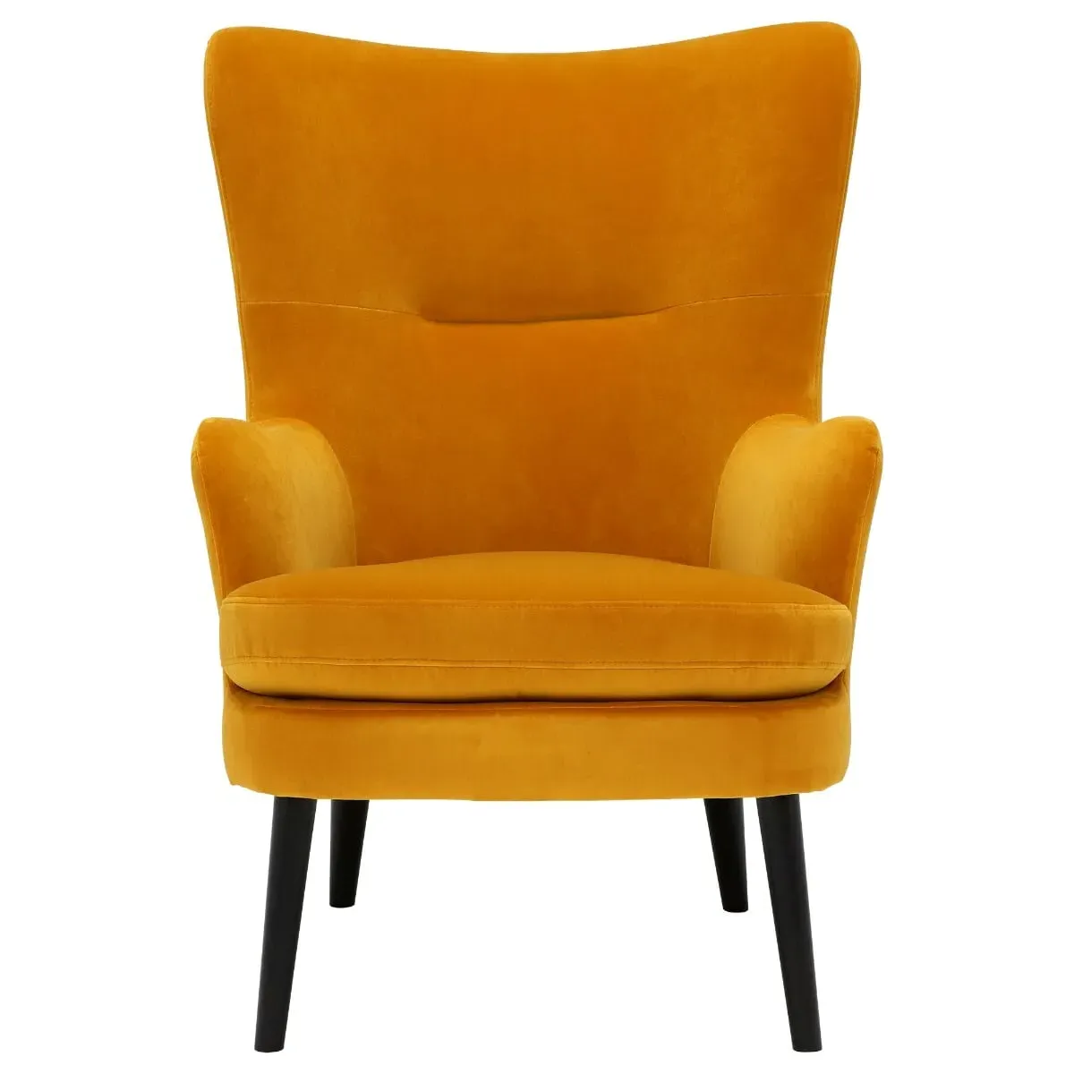 Marcy Armchair - Yellow, Velvet