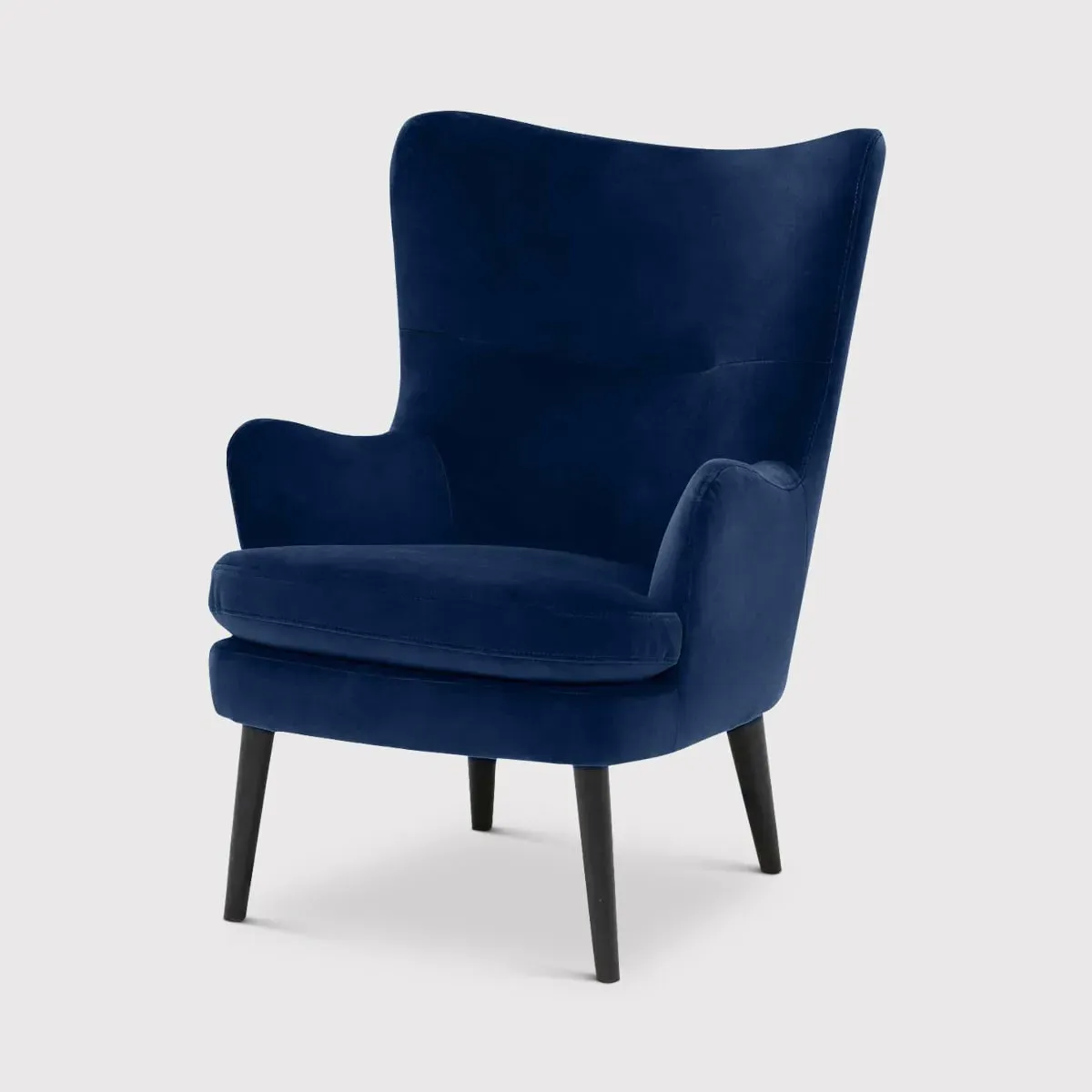 Marcy Highback Chair - Navy, Fabric