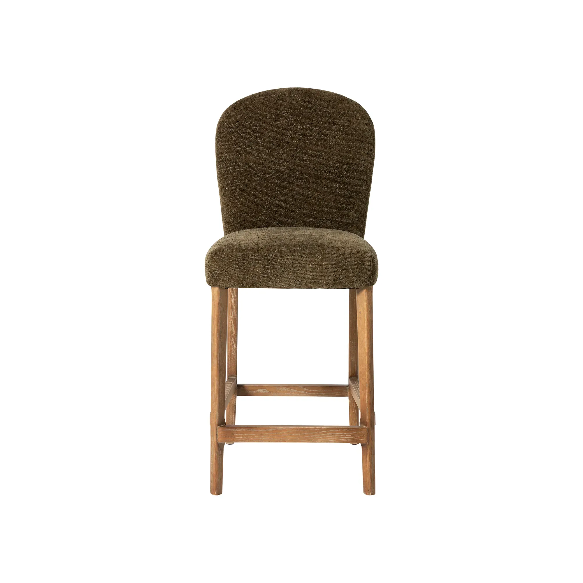 Maurice Bar Stool - Green, Boucle