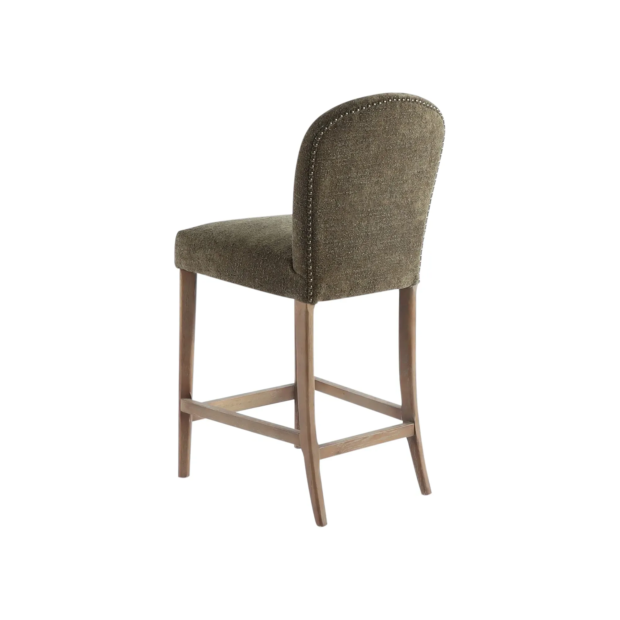 Maurice Bar Stool - Green, Boucle