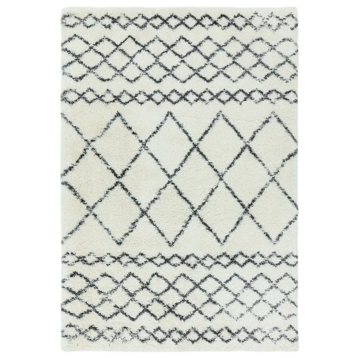 Mawari Square Rug - Cream, Polypropylene