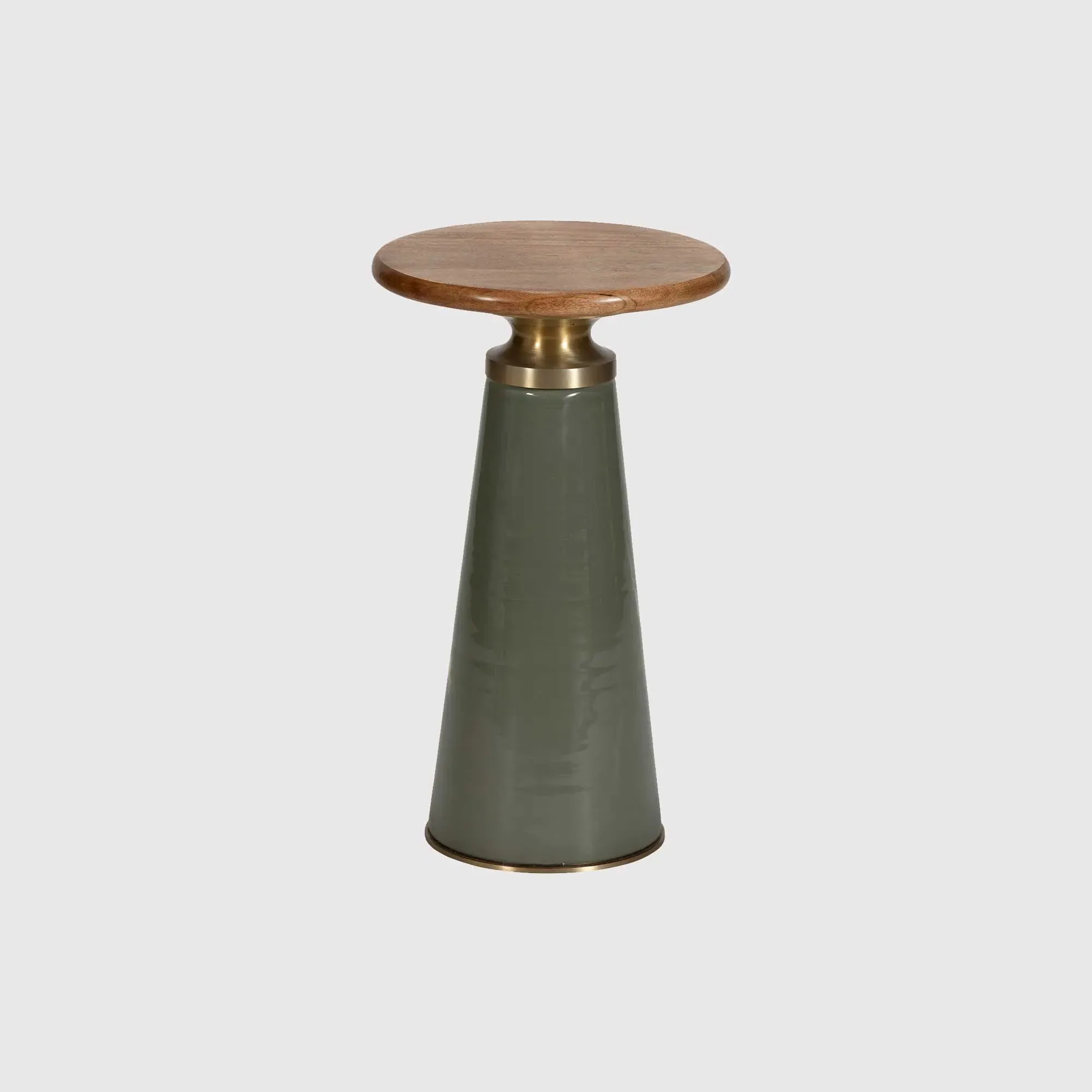 Medici Round Lamp Table - Green, Glass image