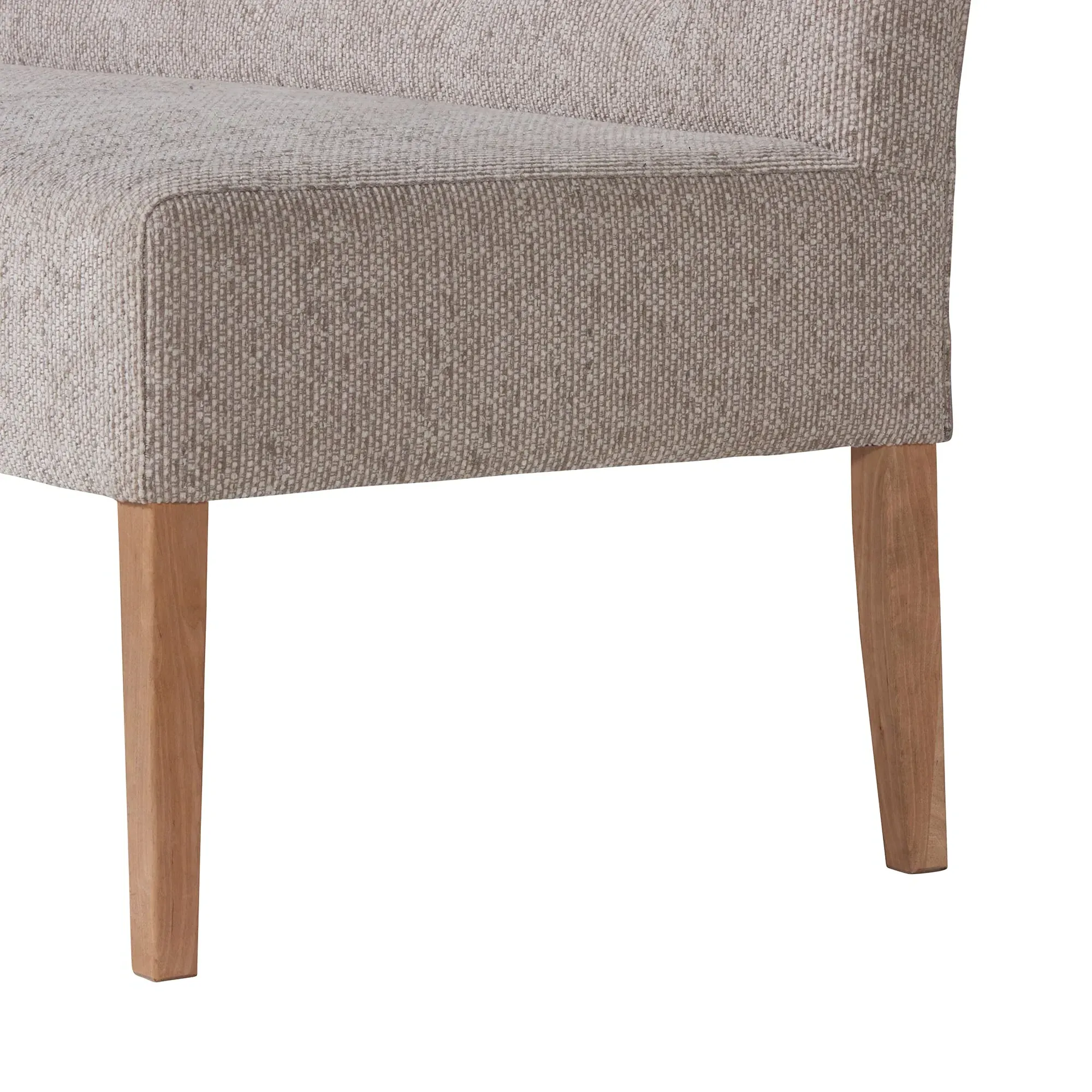 Medina Left Corner Bench - Grey, Fabric