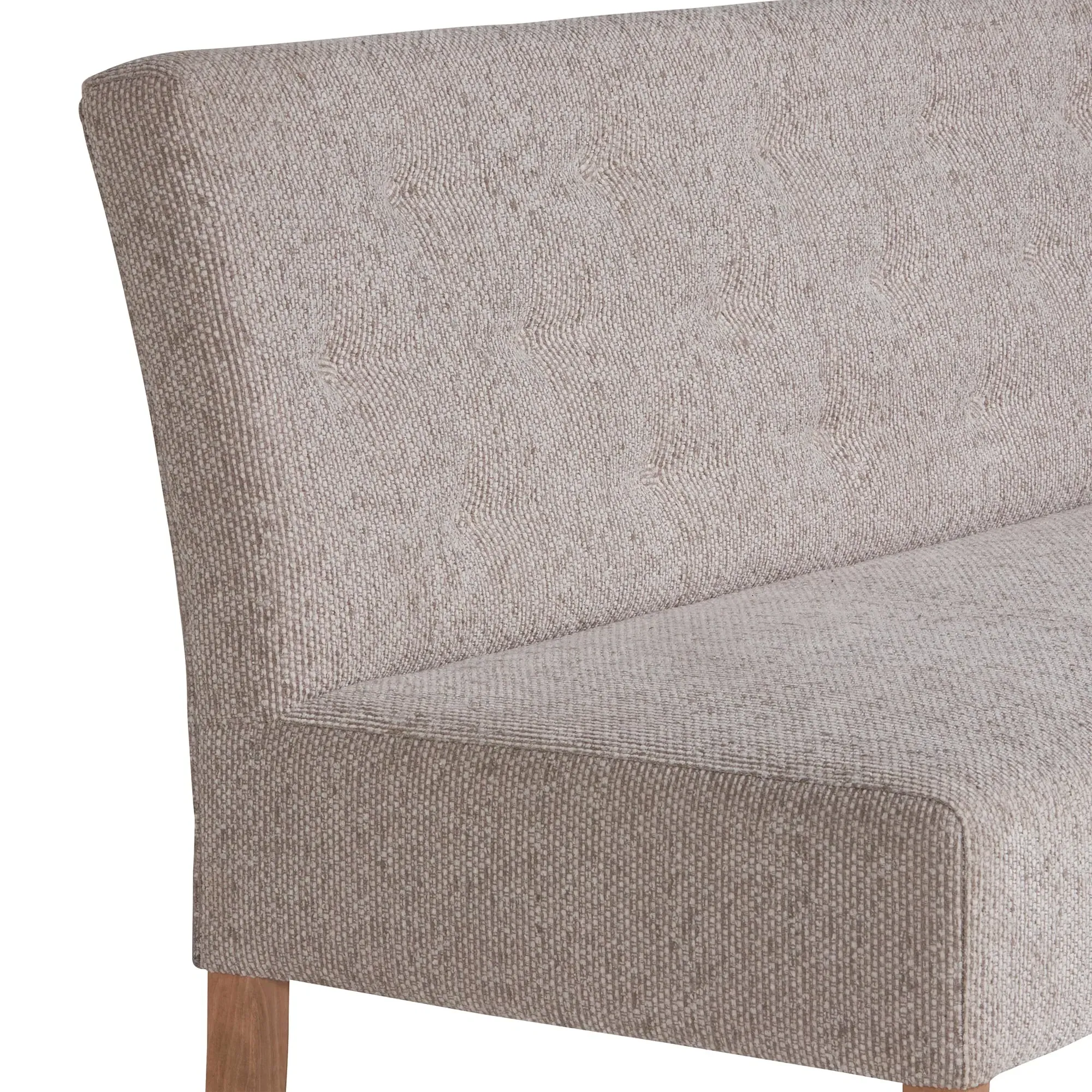 Medina Right Corner Bench - Grey, Fabric