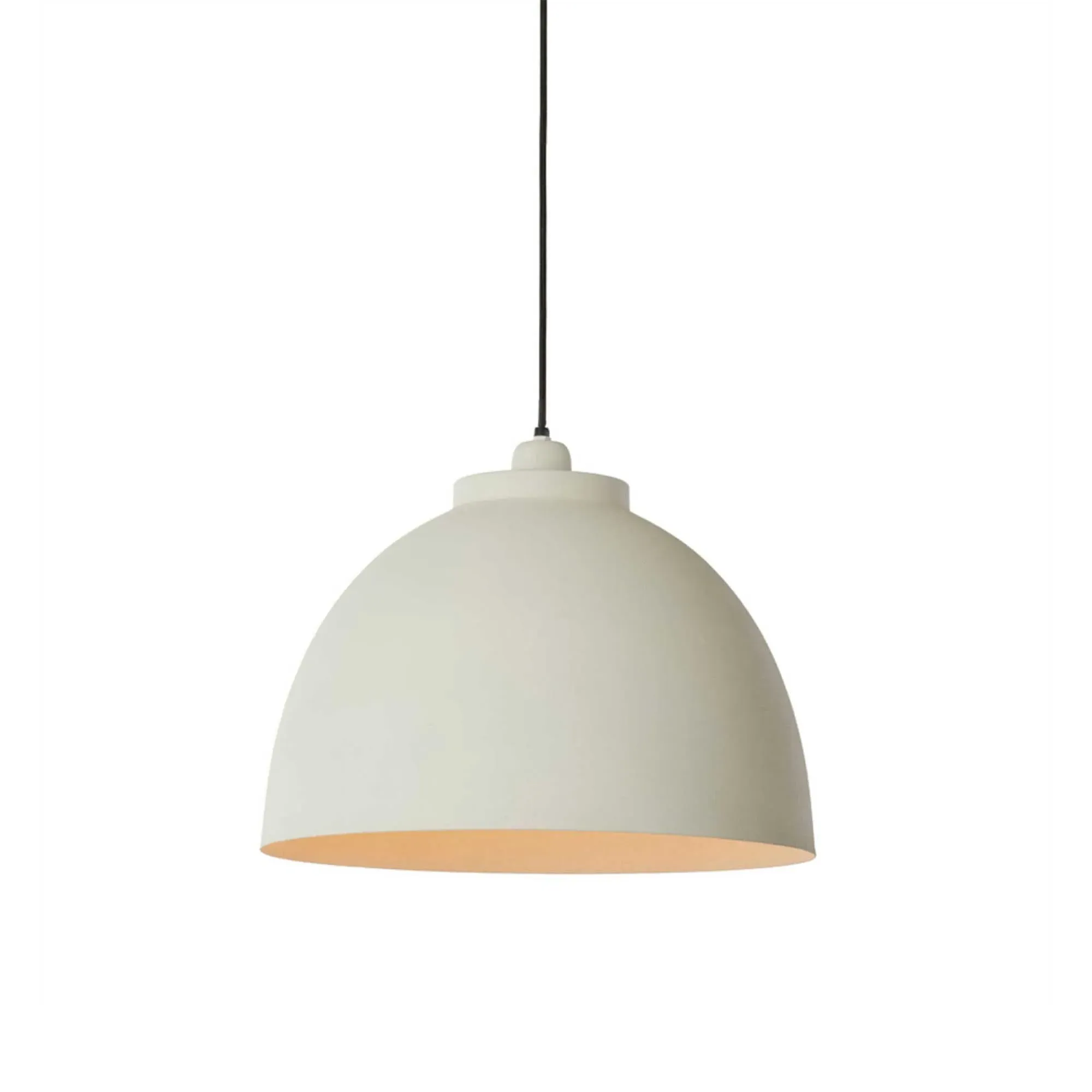Medium Dome Pendant Light - Cream